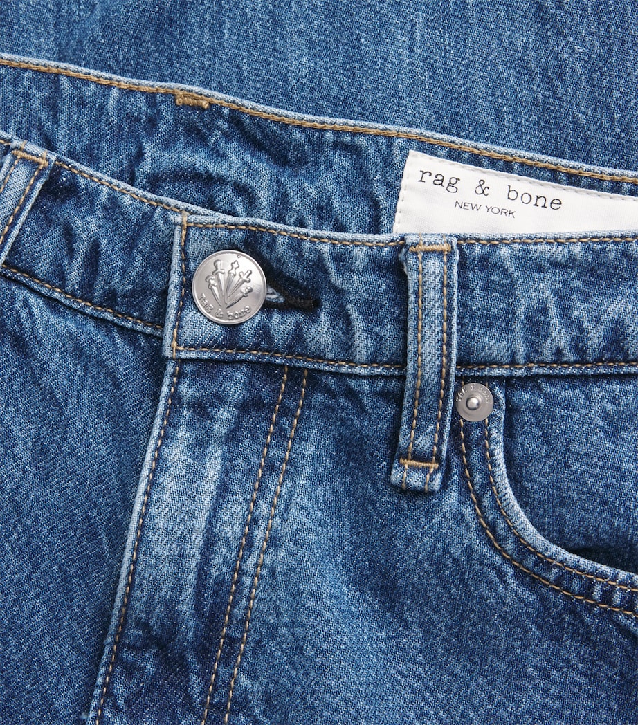 Rag & Bone Womens Harlow Mid-Rise Straight Jeans Park Image 6