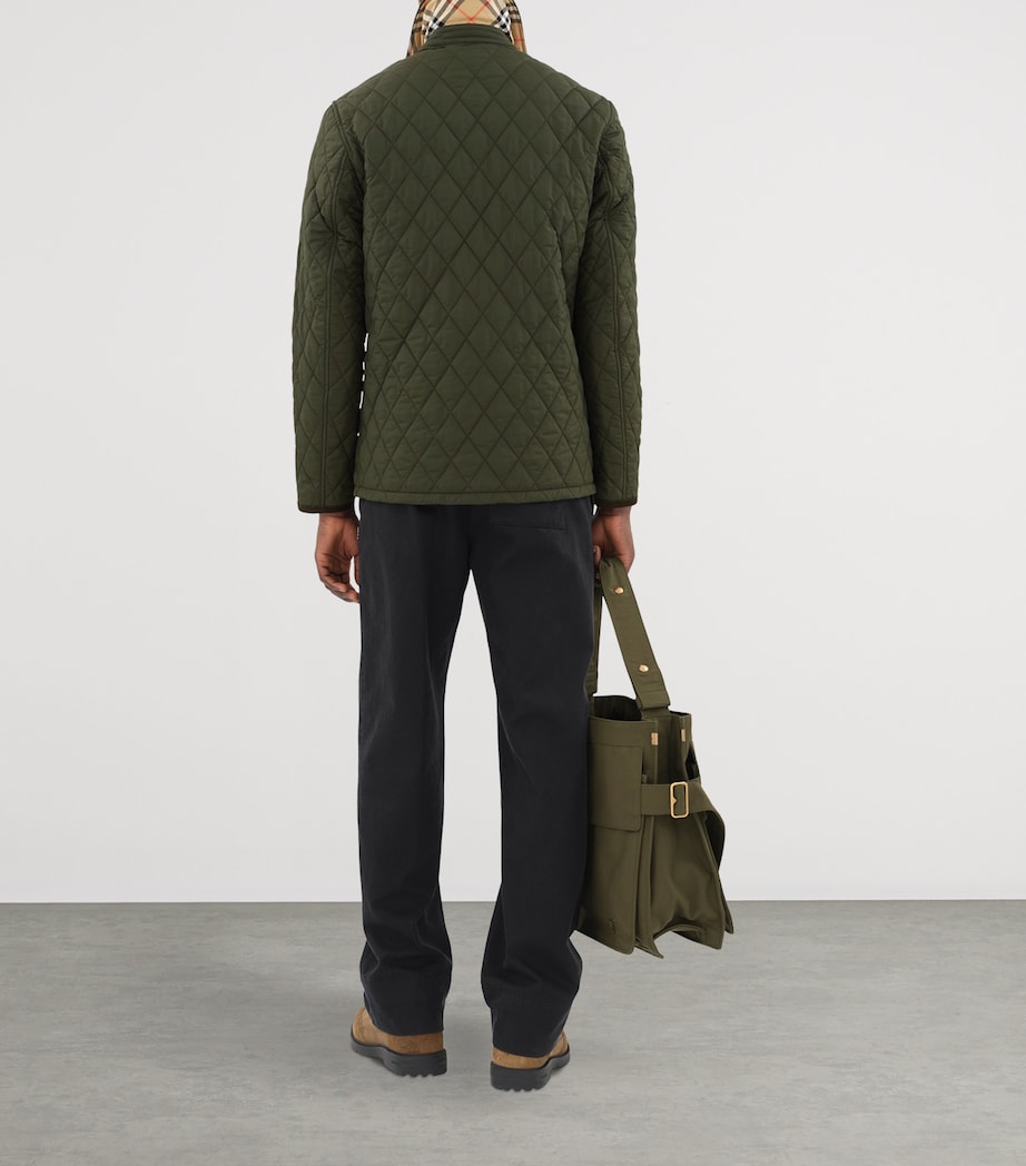 Burberry Mens Quilted Barn Jacket Shale Image 5