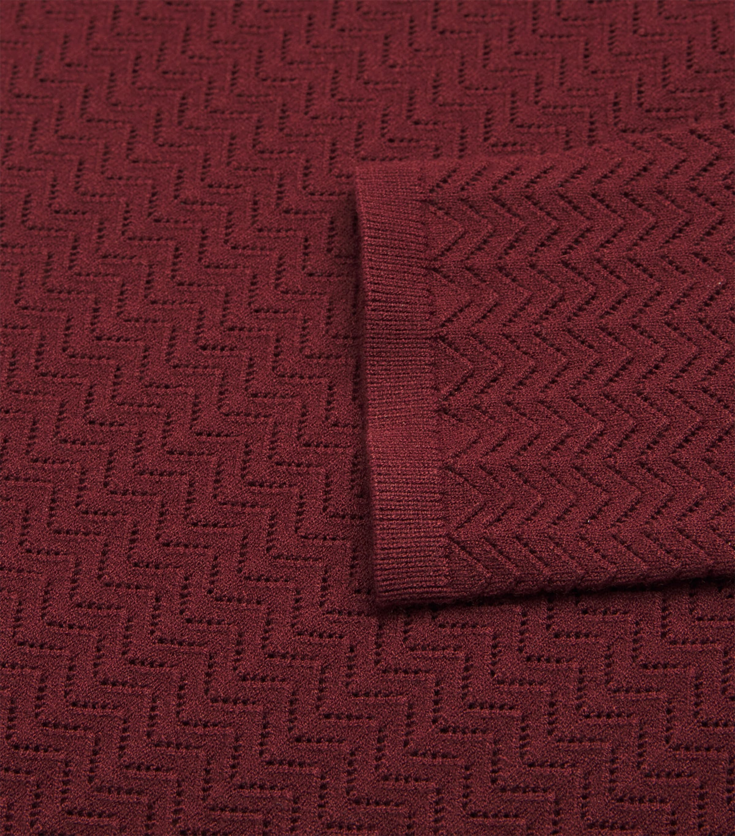 Pointelle Lanie Top I606 OXBLOOD Image 5