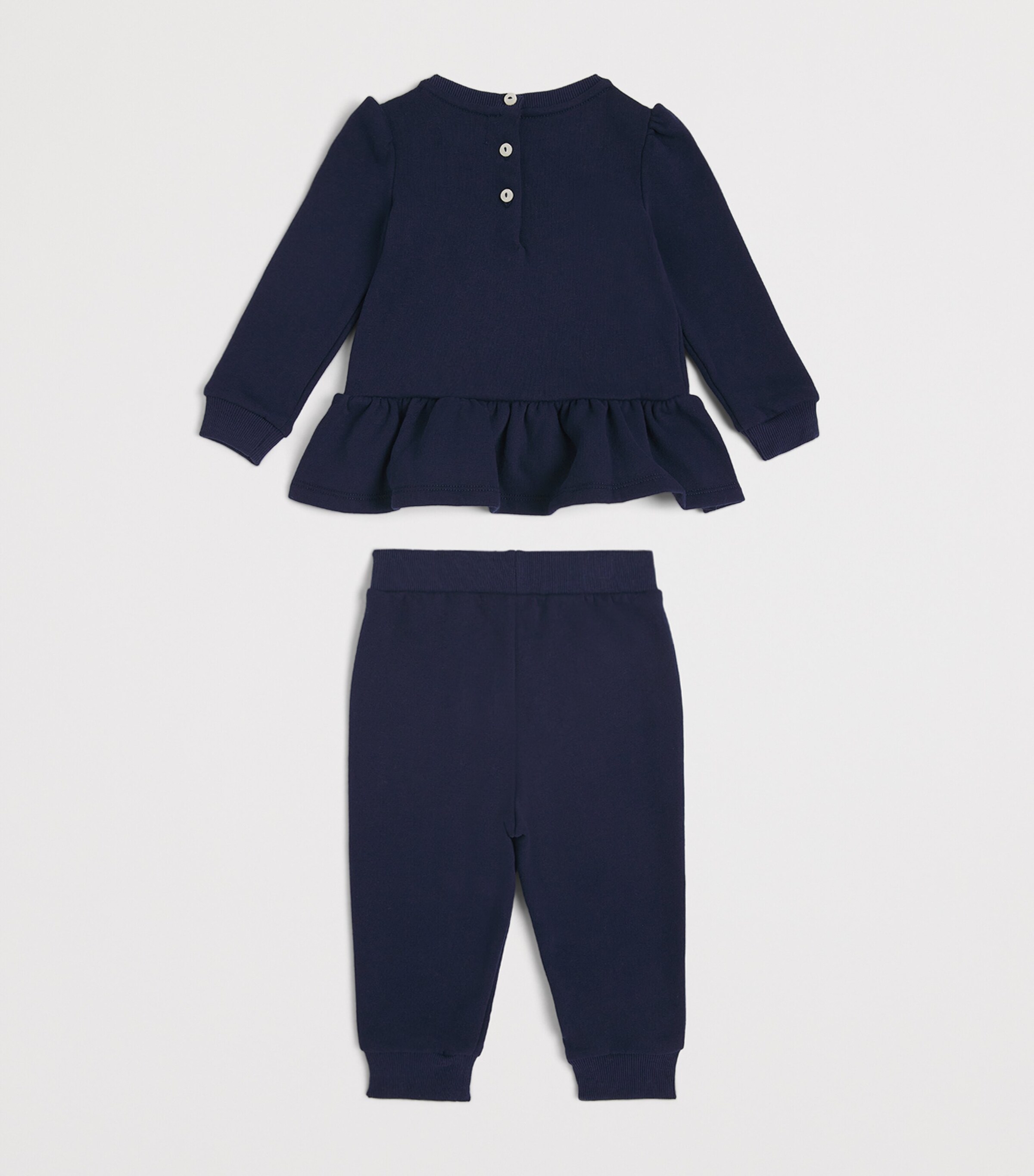 Ralph Lauren Kids Polo Bear Sweatshirt and Sweatpants Set (3-24 Months) Navy Image 2