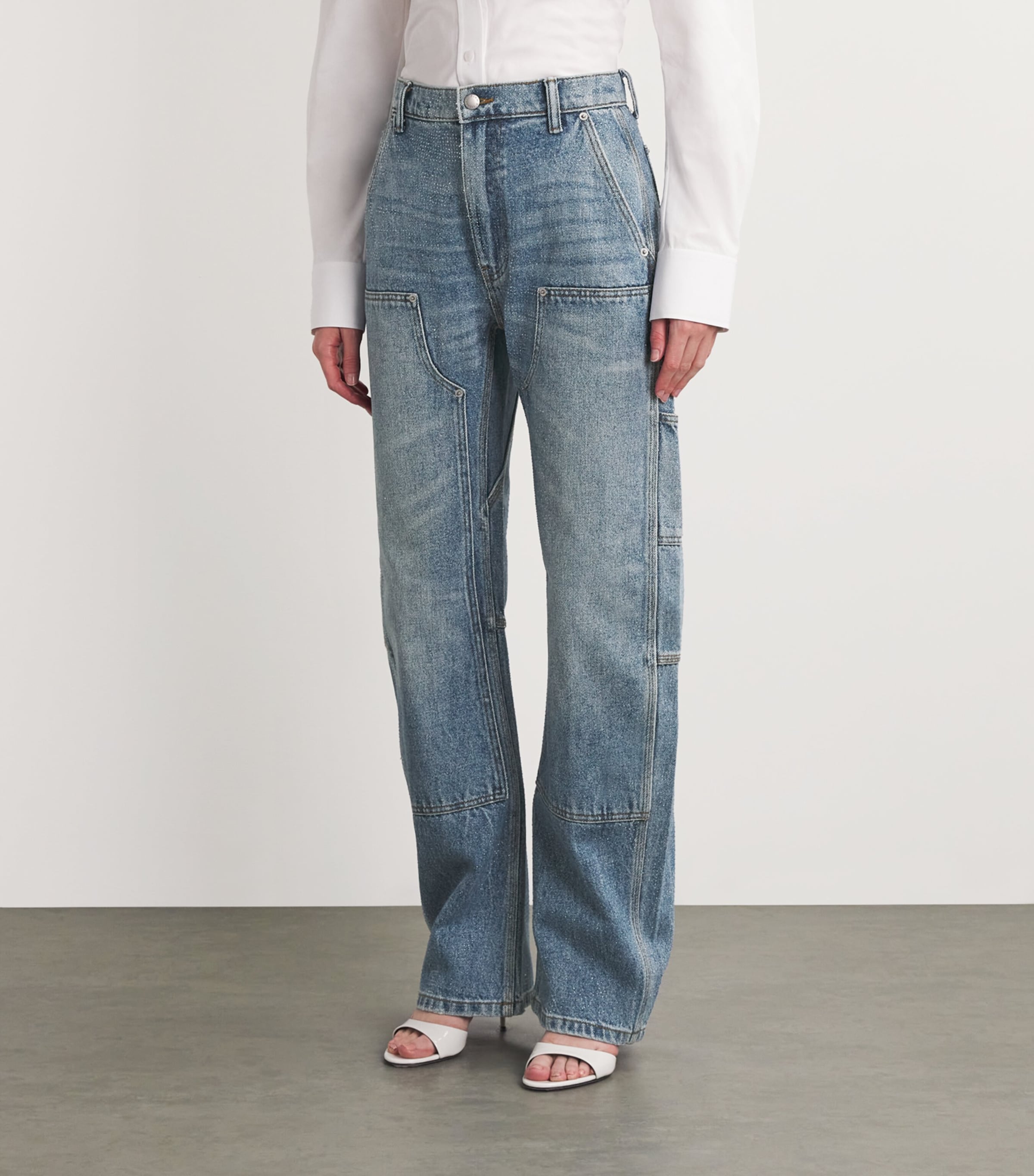 JEMUT正規品★24SS★Marble Carpanter Wide Denim Pants JEMUT正規品☆24SS☆Marble Carpanter Wide Denim Pants (Jemut
