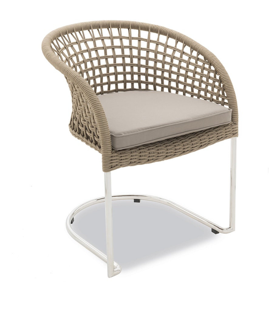 Marina Curved Outdoor Chair TAUPE Image 1