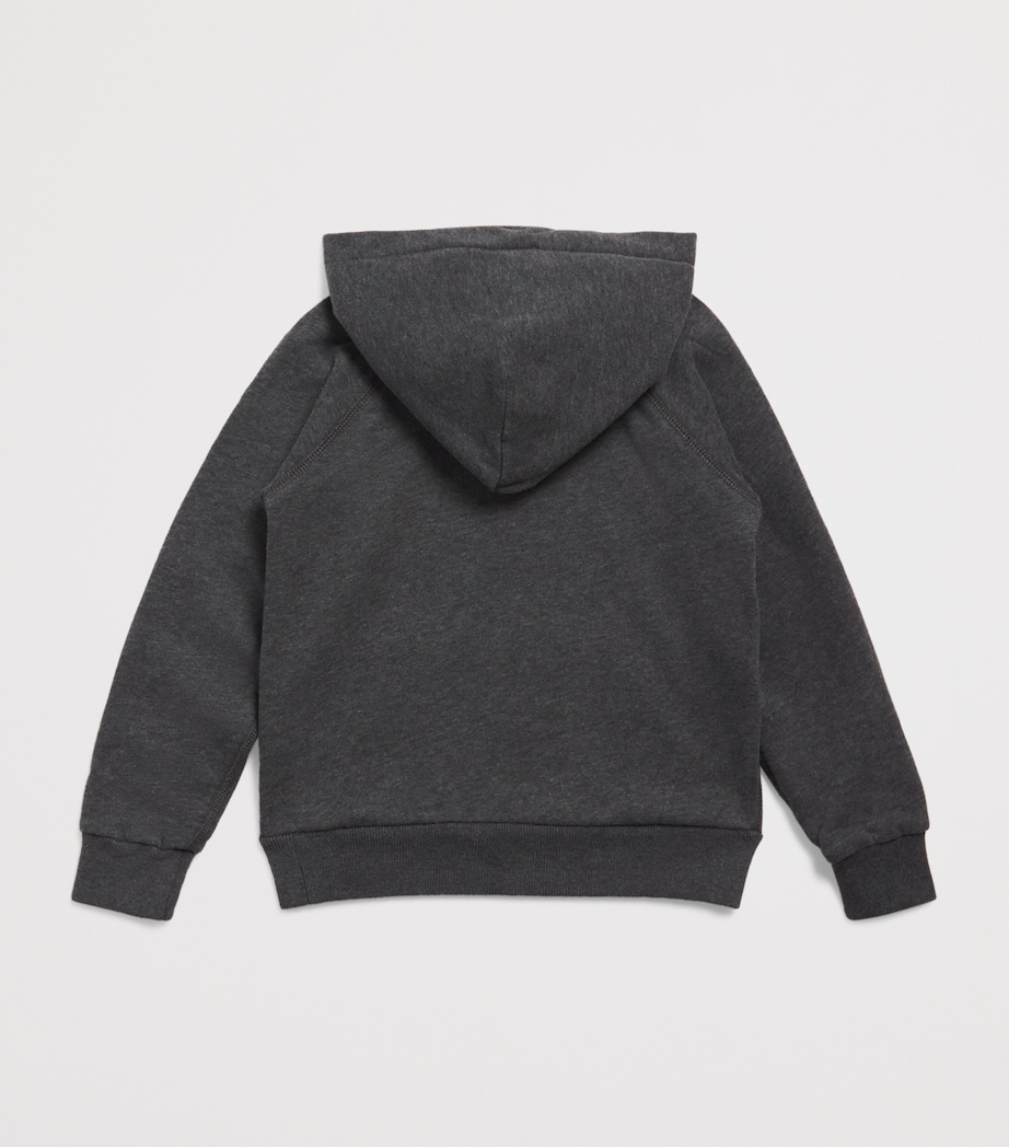 Ralph Lauren Kids Big Pony Logo Hoodie (7-14 Years) Grey Htr Image 2