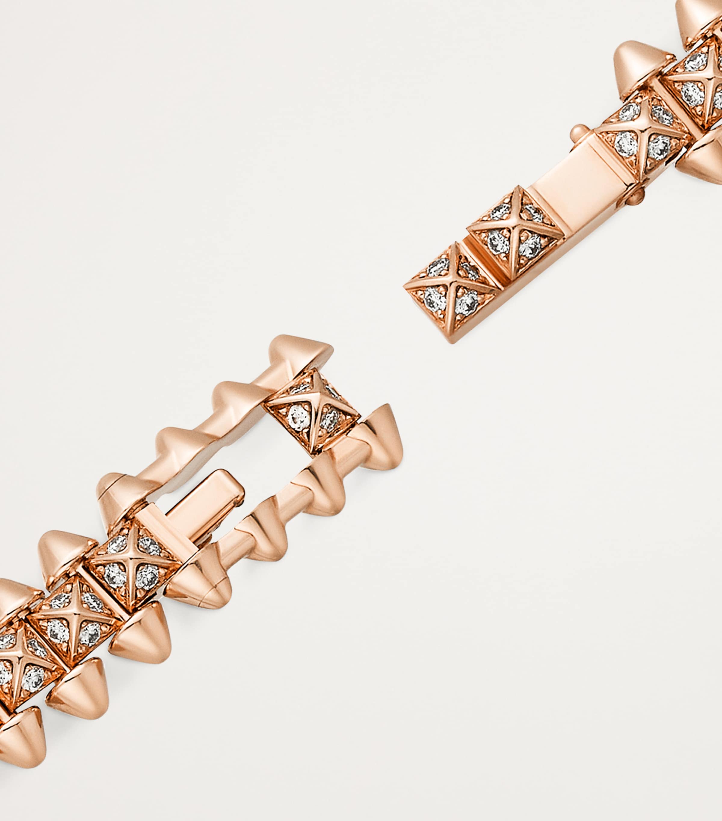 Rose Gold and Diamond Clash de Cartier Bracelet ROSE GOLD Image 3
