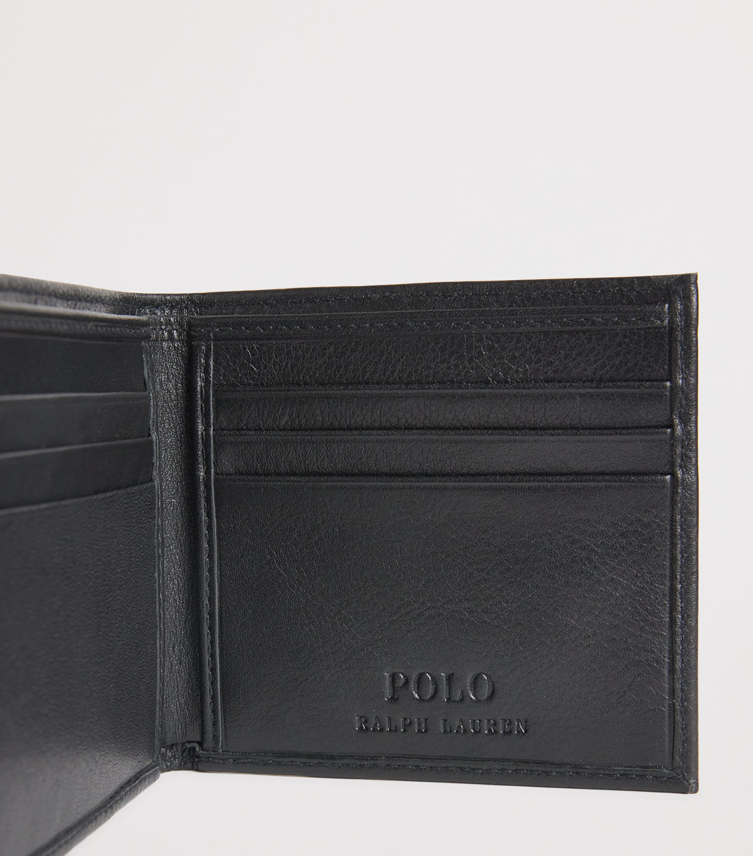 Polo Ralph Lauren Leather Polo Pony Wallet Black Image 4