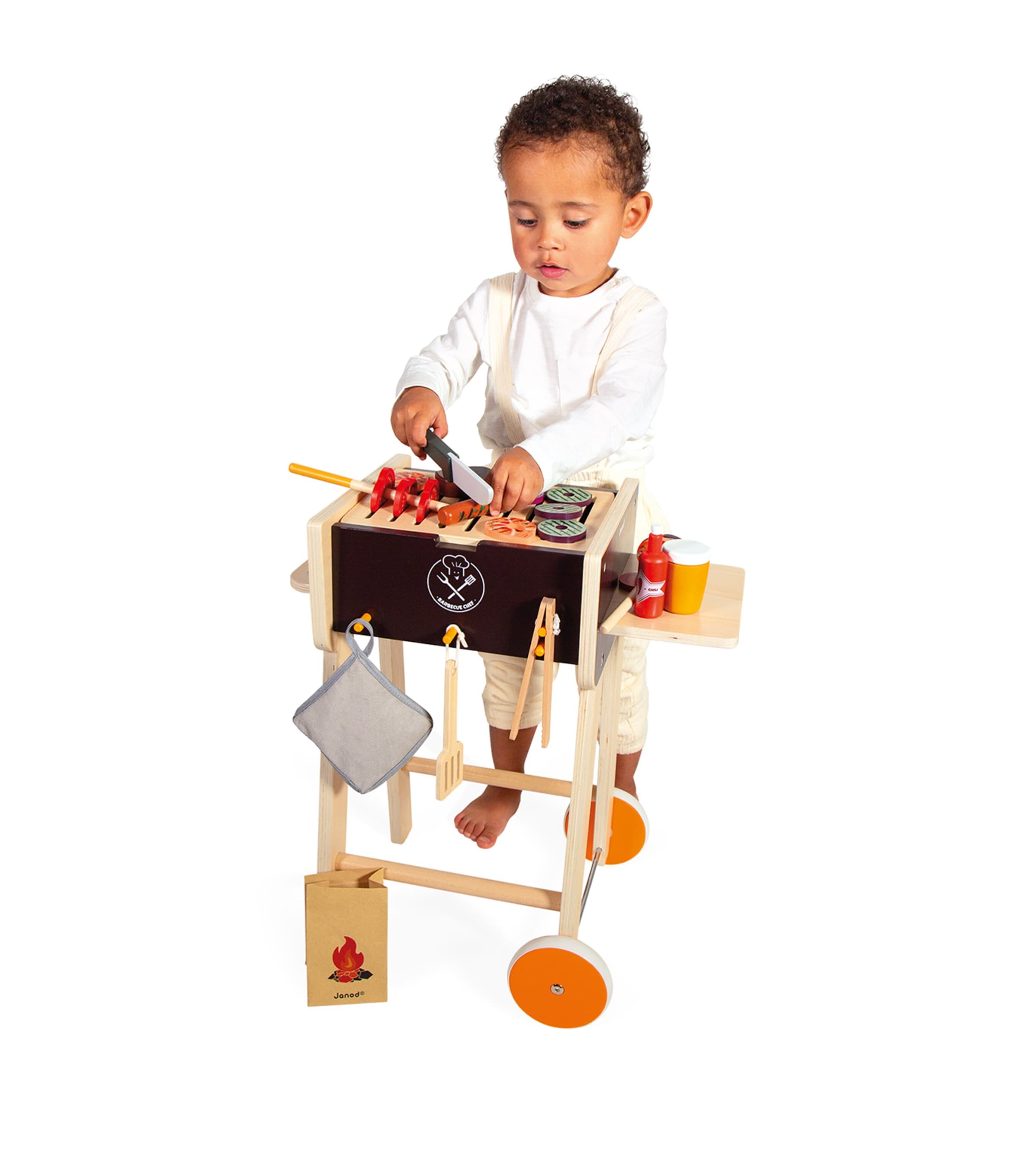 Wooden Barbeque Set MULTI Image 7