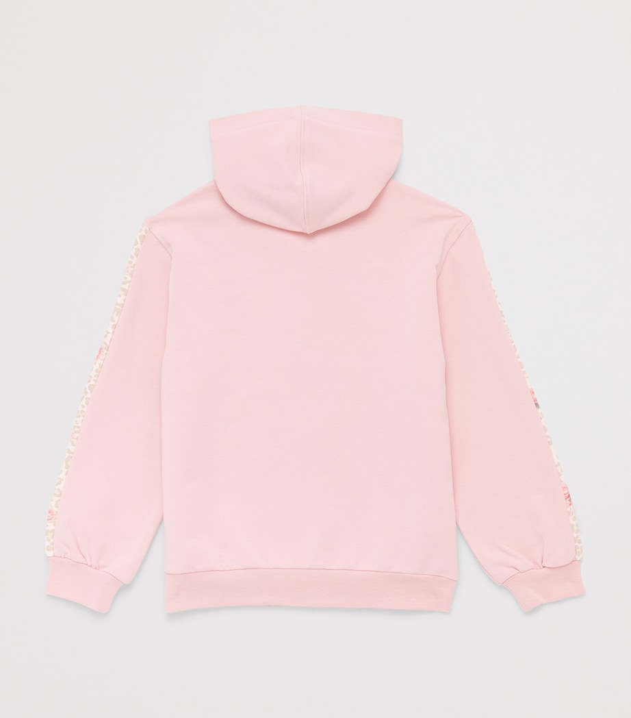 Monnalisa Bow and Rose Hoodie (6 Months-6 Years) Lotus Image 2