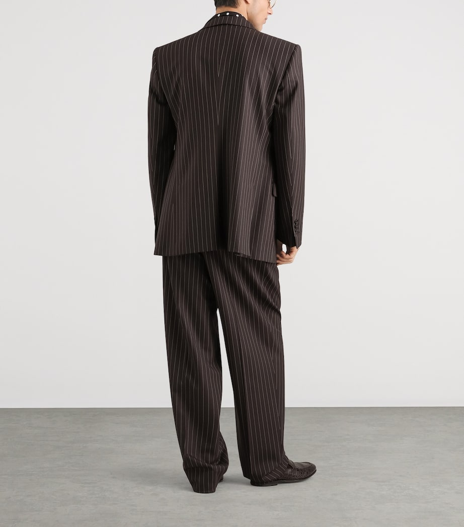 Dolce&Gabbana Mens Silk Shirt Brown Grey Image 5