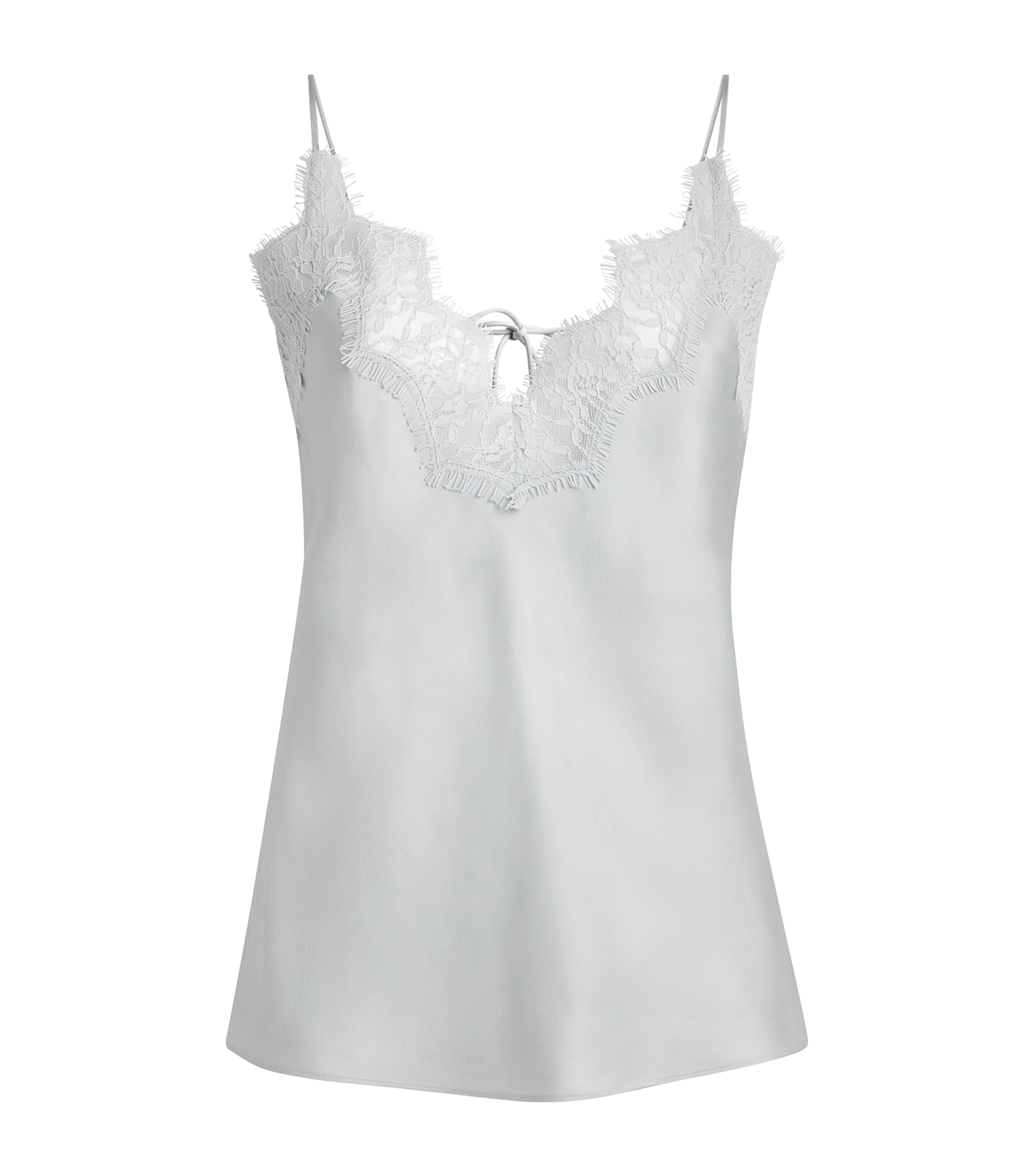 Róhe Womens Silk Lace-Trim Cami Top Foam Image 1