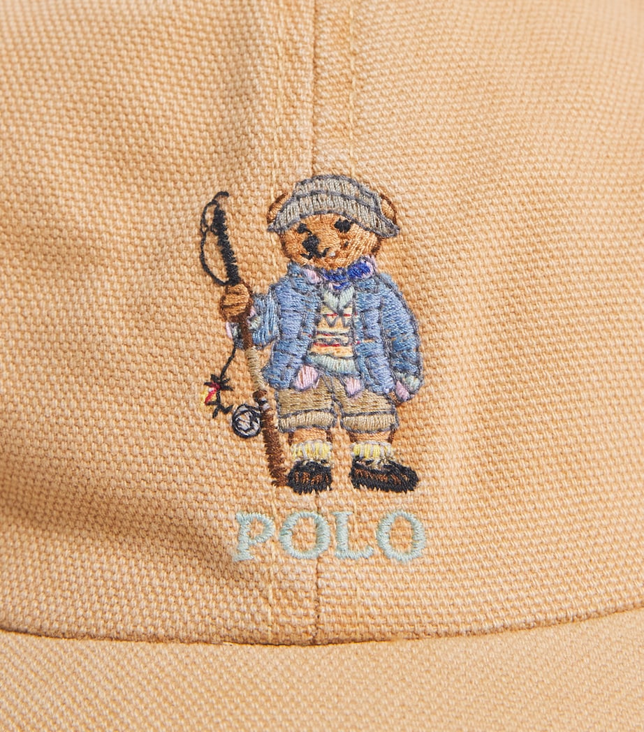 Ralph Lauren Kids Cotton Polo Bear Cap Tan Image 3