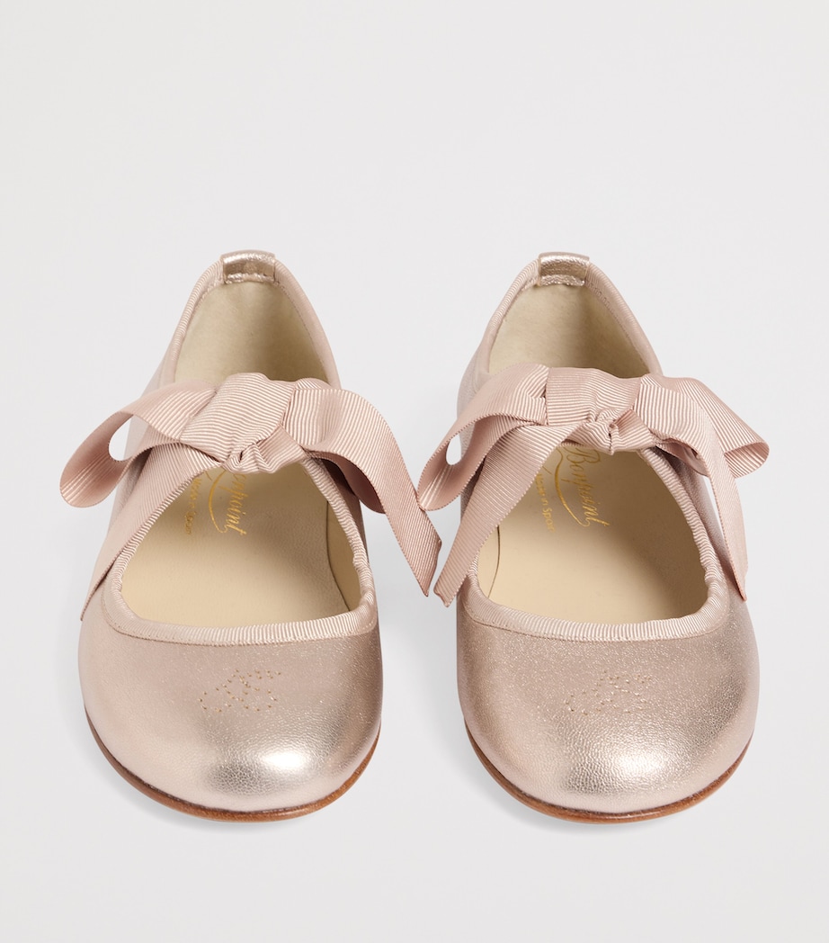 Leather Jany Ballet Flats OR ROSE Image 3