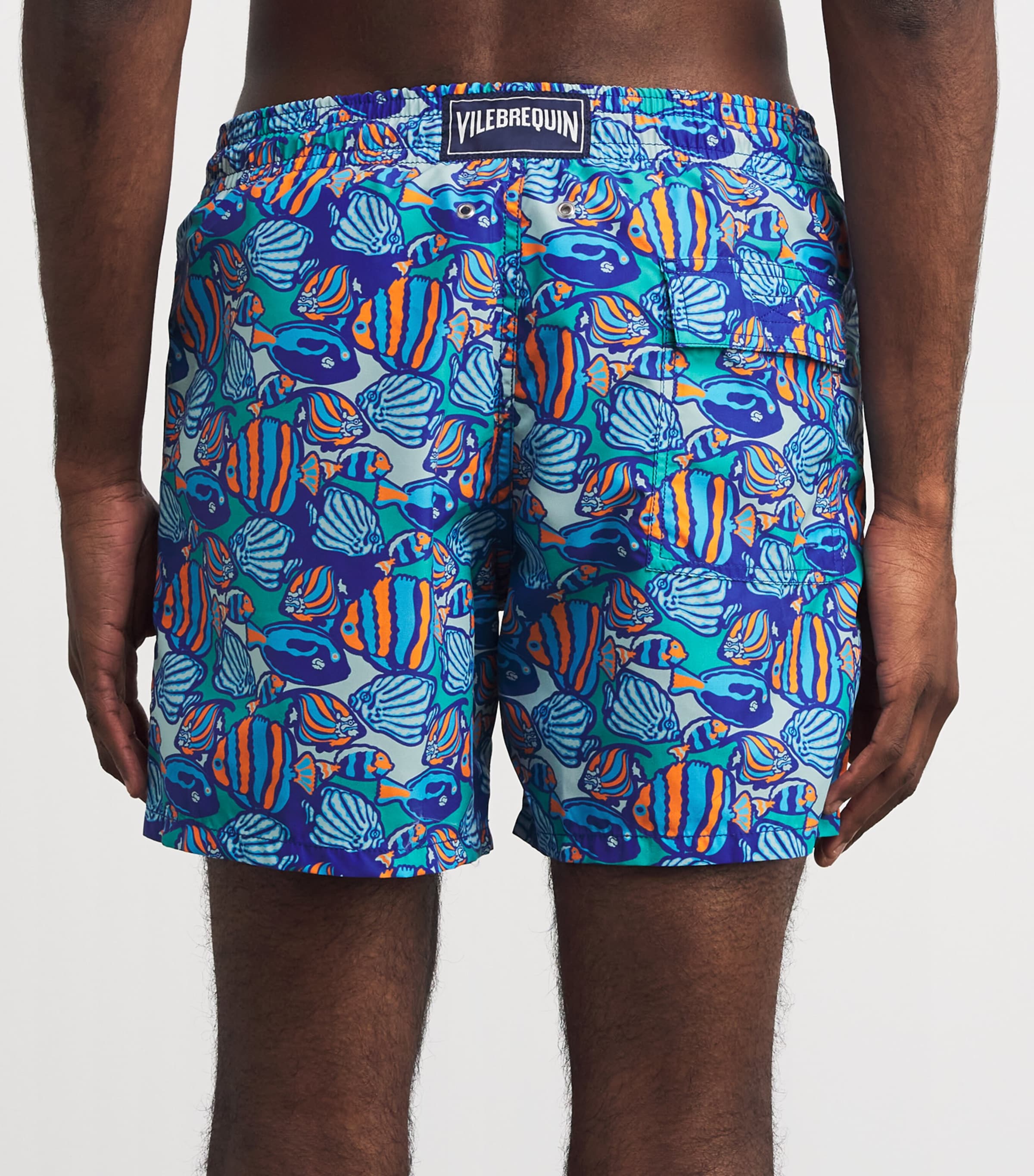 Fishy Vibes Print Moorea Swim Shorts 613-MARRAKECH Image 3