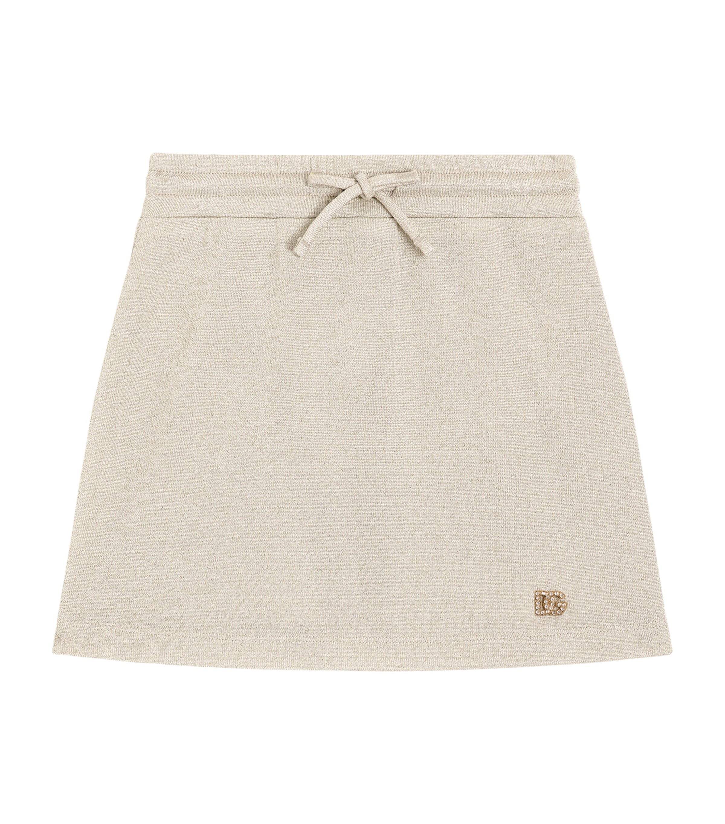 Dolce & Gabbana Logo-appliqué Lurex Skirt