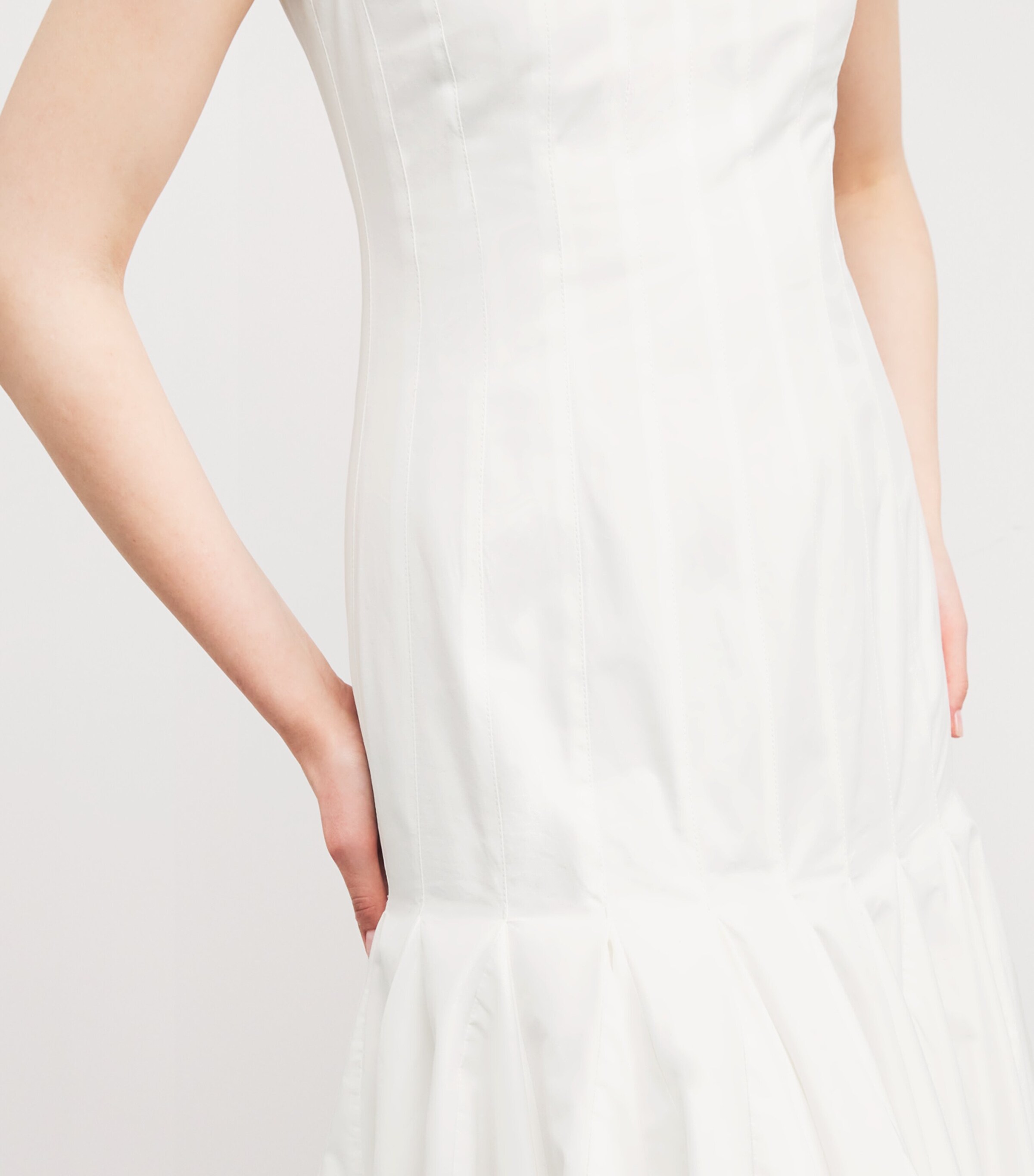 Jacquemus Womens Cotton Agave Midi Dress White Image 6