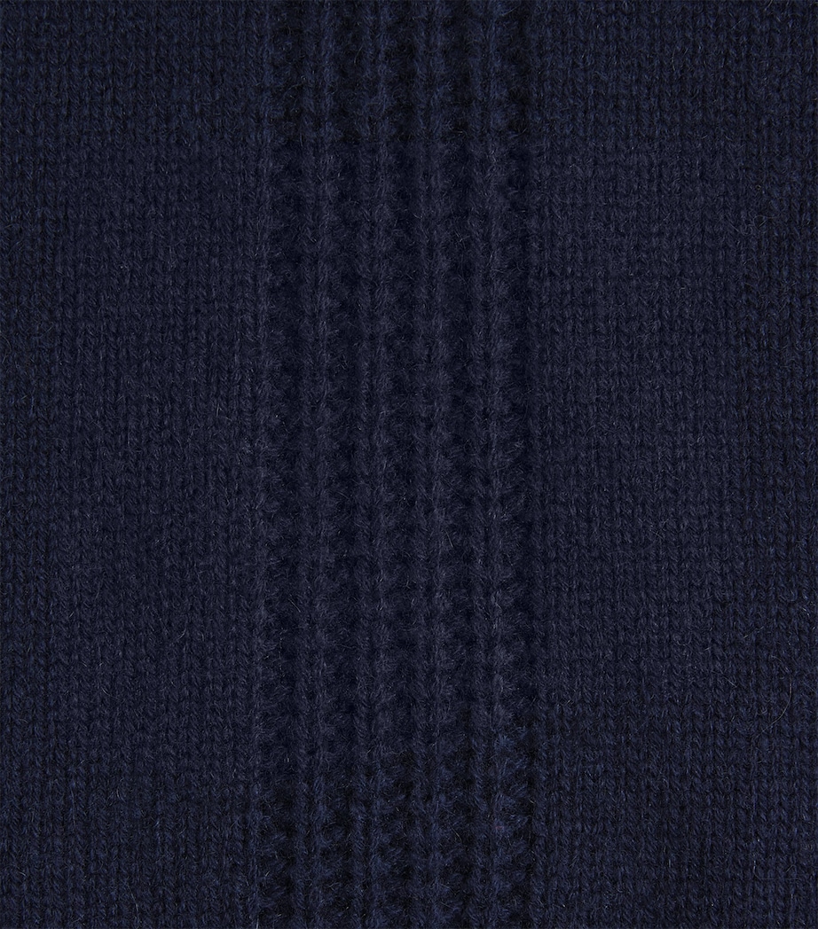 Cashmere Mena Sweater Vest INDIGO Image 5