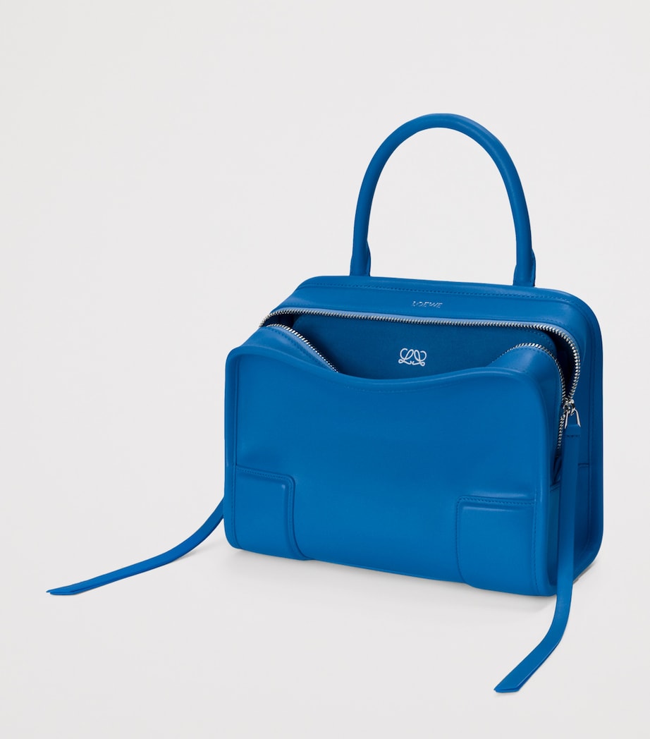 LOEWE Small Leather Amazona 180 Top-Handle Bag Royal Azur Image 2
