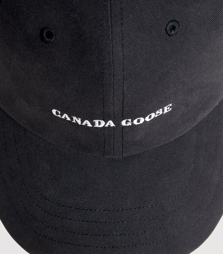 Canada Goose Logo Everyday Baseball Cap Black/white Image 4
