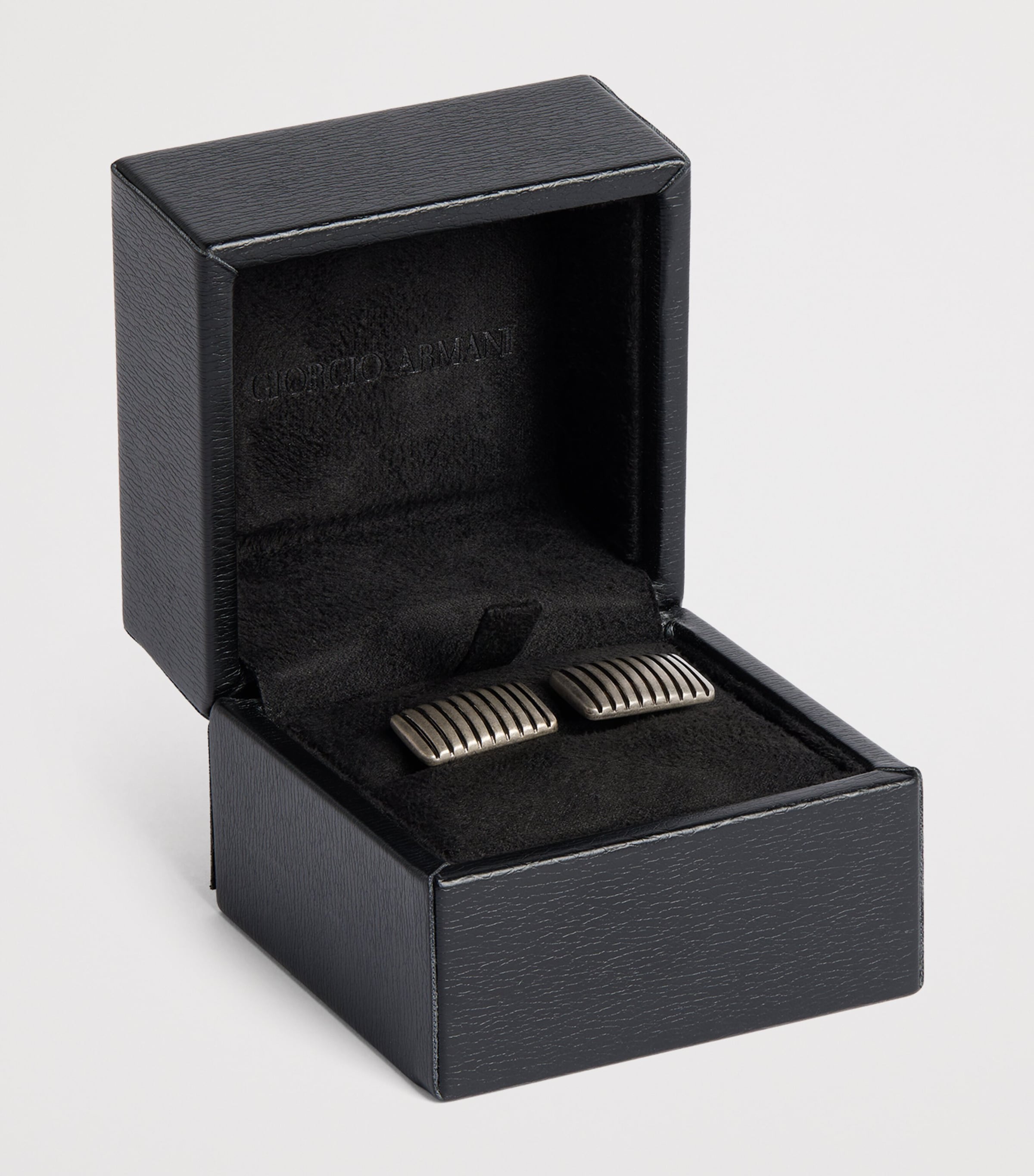 Sterling Silver Stripe-Effect Cufflinks U1112 Image 3