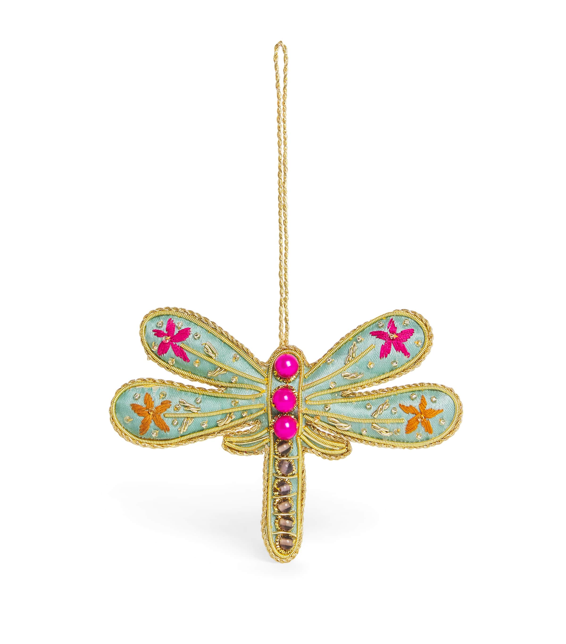 Harrods Dragonfly Tree Decoration In Green