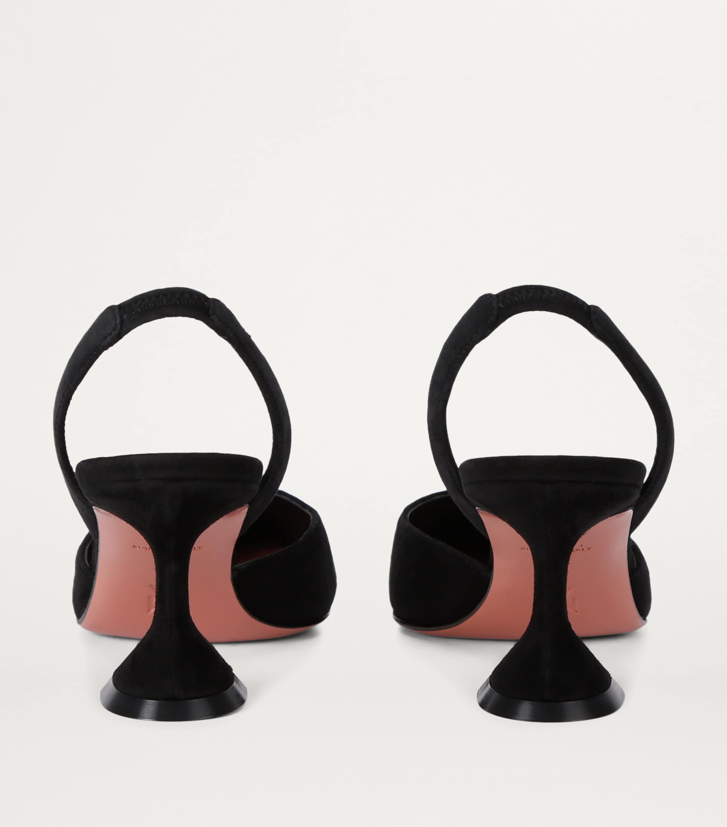 Suede Holli Slingback Pumps 70 BLACK Image 2