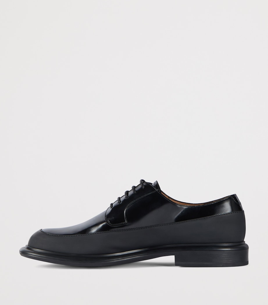 Leather Derby Shoes BLACK Image 3