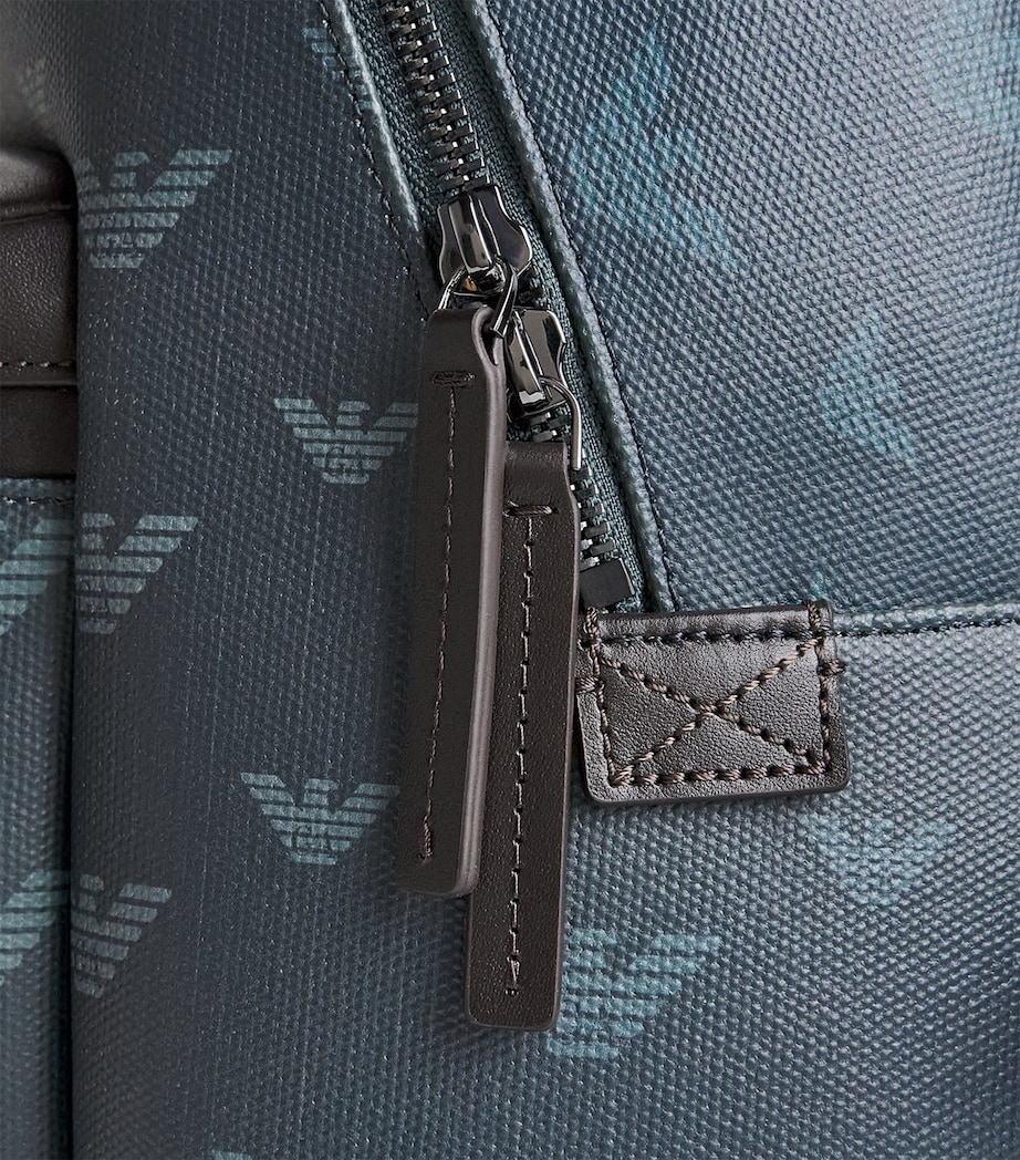 Emporio Armani Coated Canvas Eagle Backpack Image 5