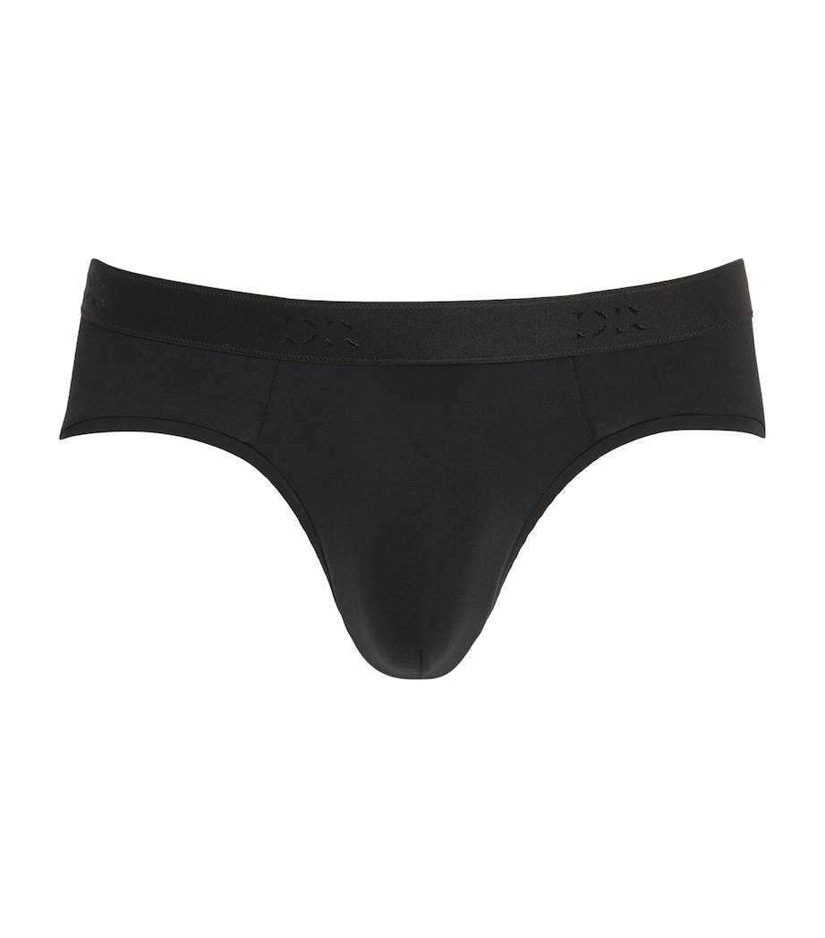 Derek Rose Mens Micro Modal Briefs Black Image 1