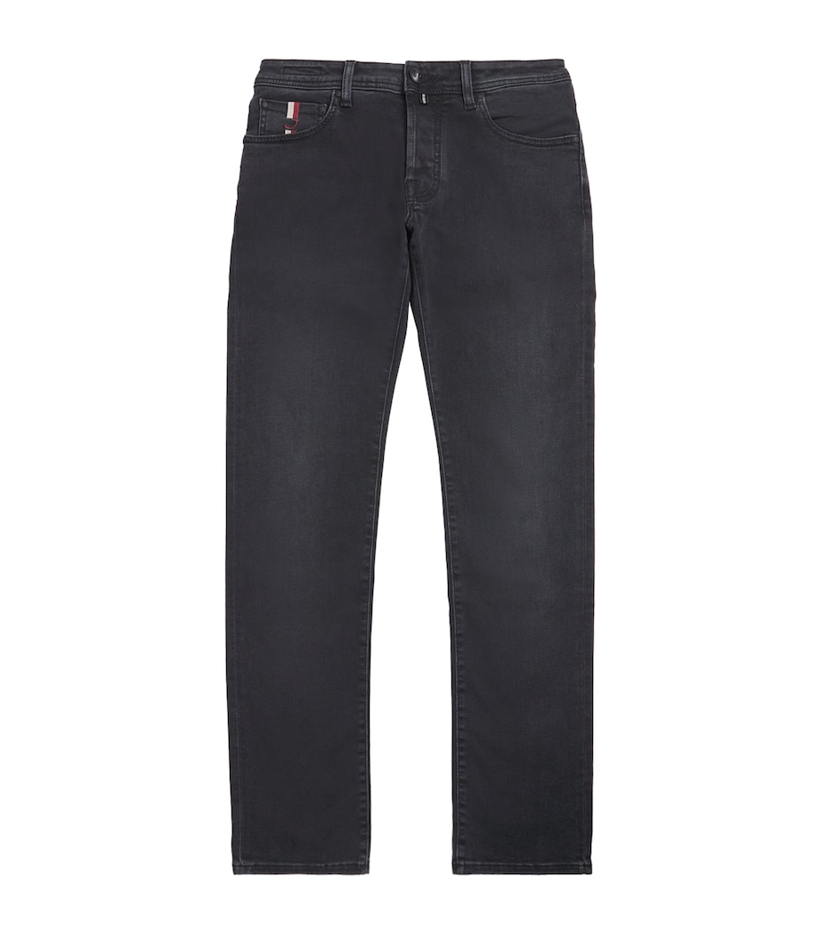 Stripe-Trim Nick Slim Jeans 600D Image 1