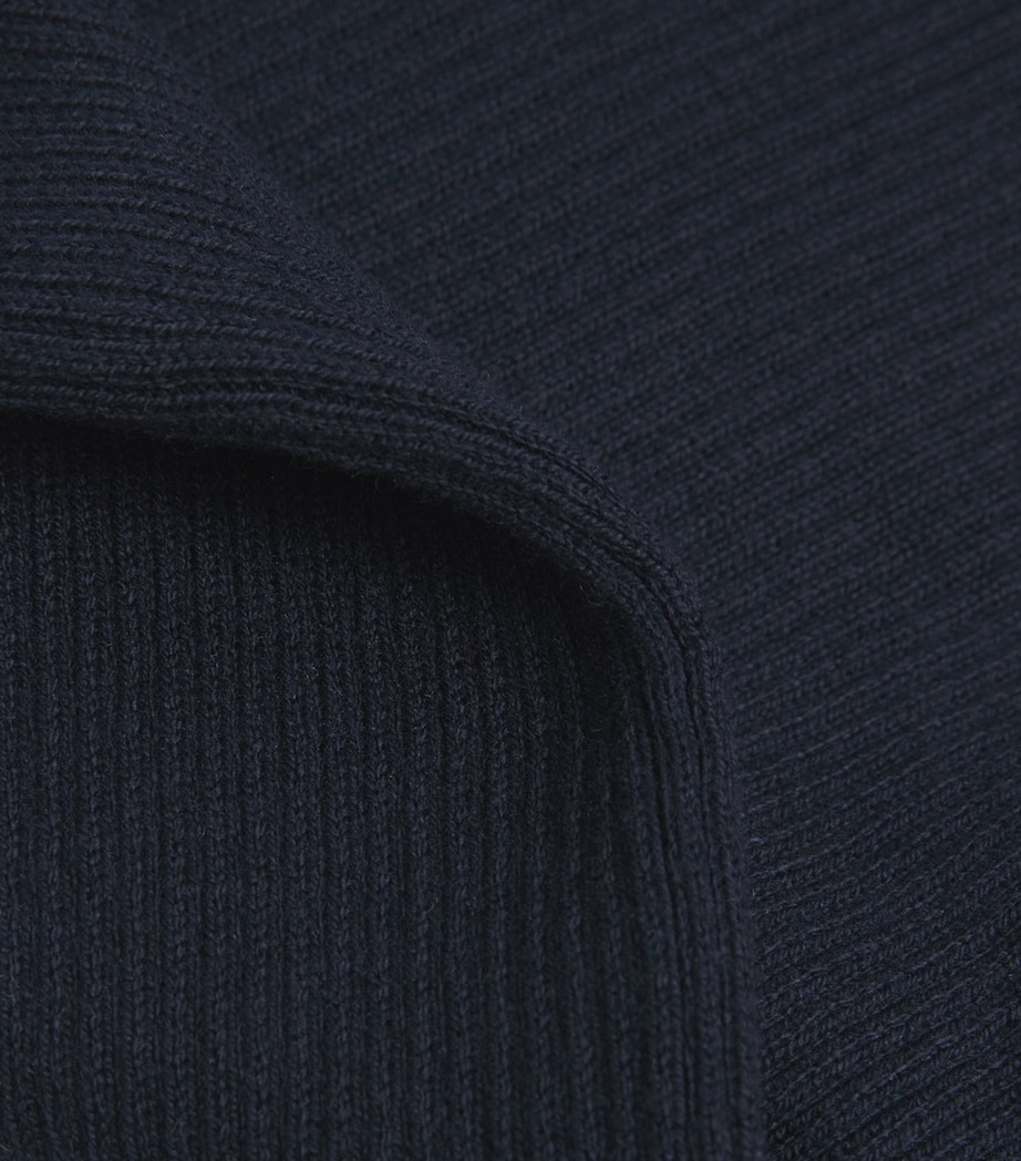 Cotton Rollneck Sweater (2-12 Years) 497NAVY BLUE Image 3