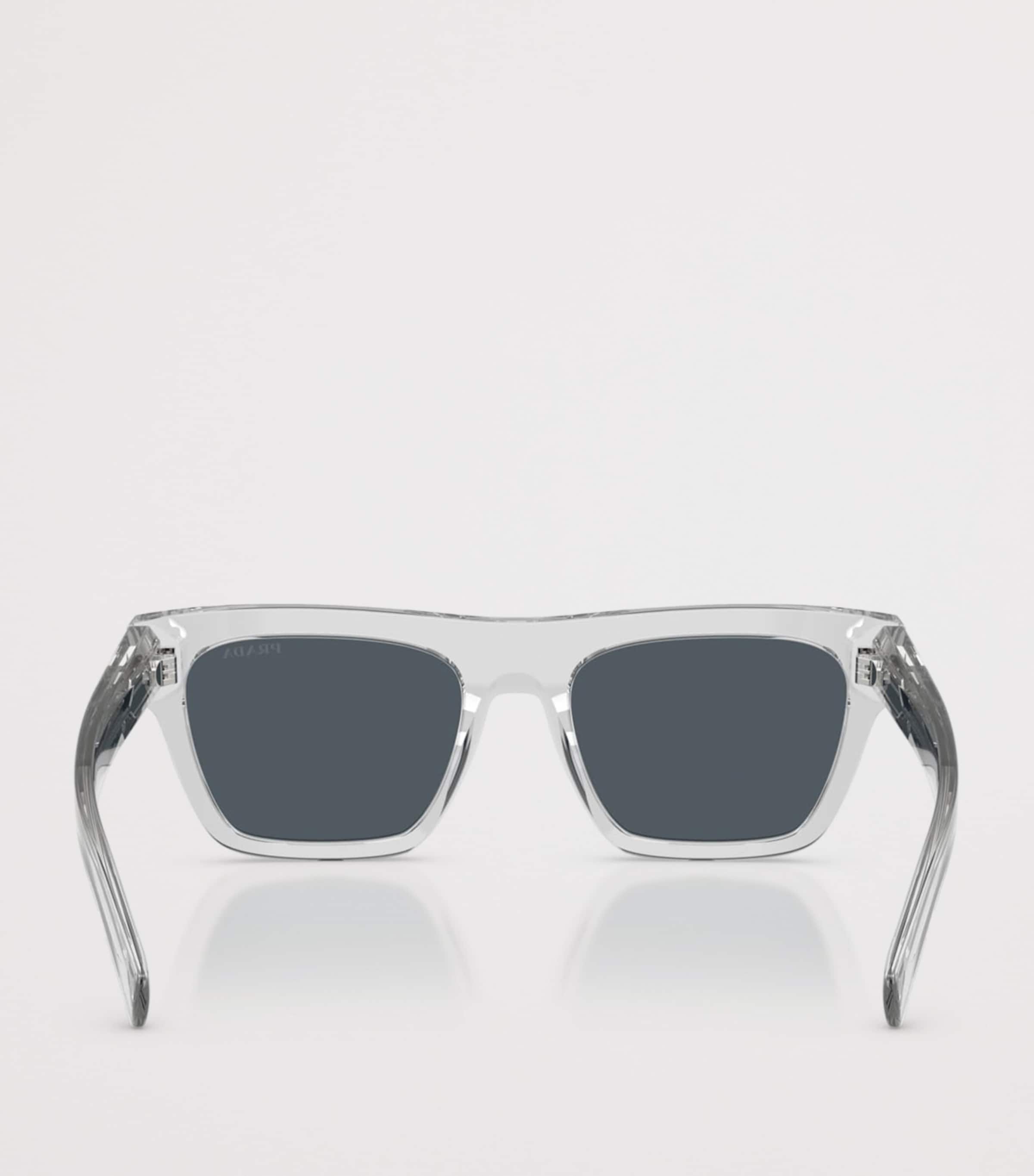 Prada Acetate Rectangular Sunglasses Image 4