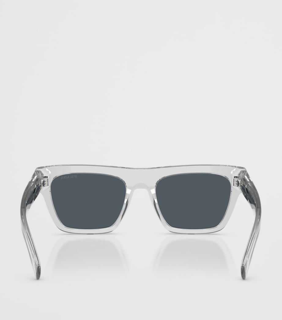 Prada Acetate Rectangular Sunglasses Image 4
