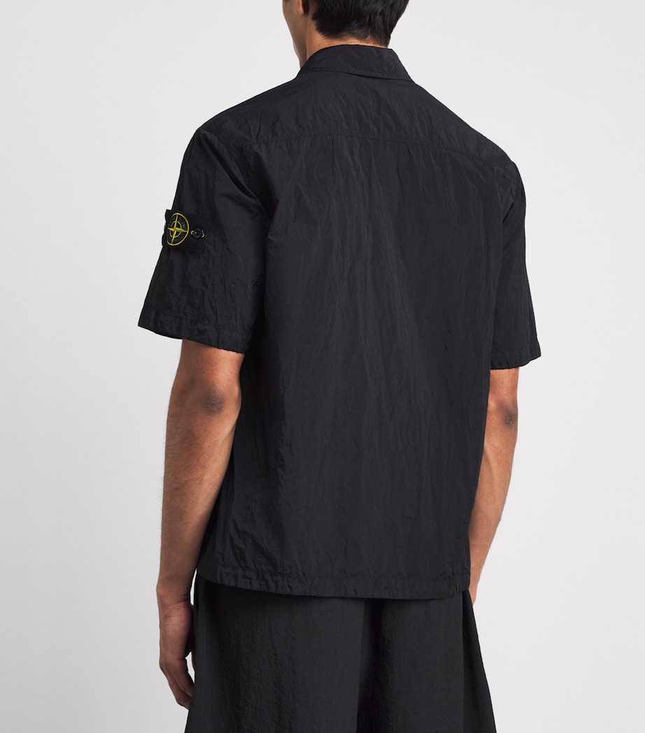 Stone Island Mens Nylon Zip-Up T-Shirt Image 5