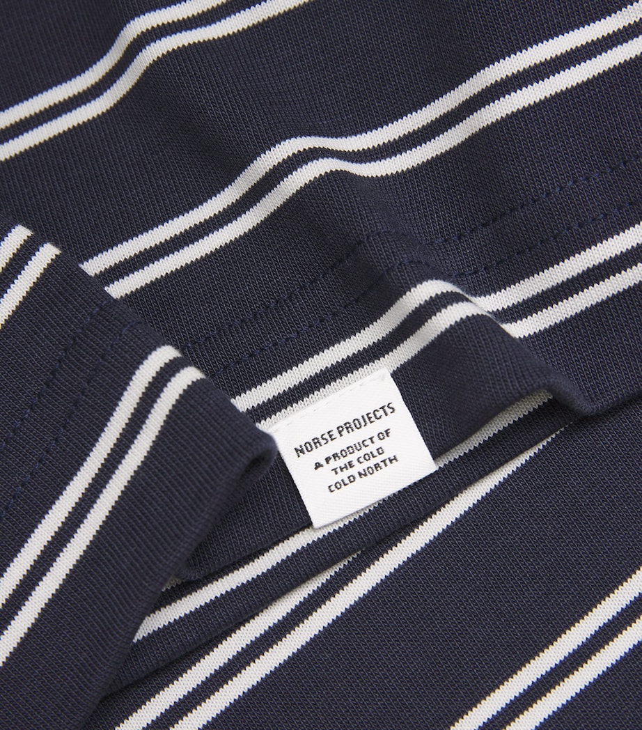 Cotton Stripe T-Shirt DARK NAVY Image 5
