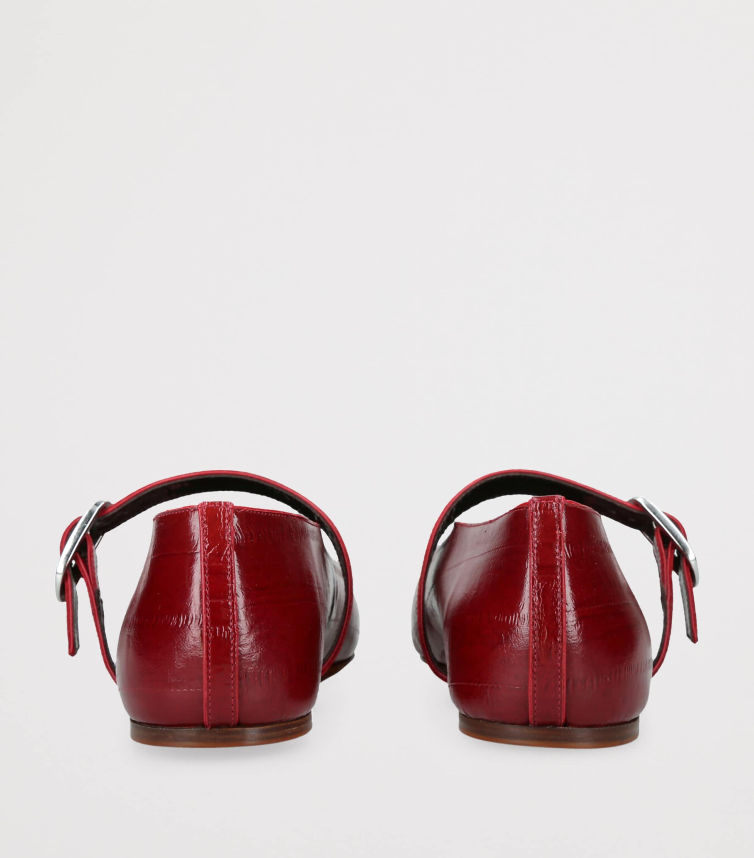 Patent Leather Stella Flats RED/DARK Image 2