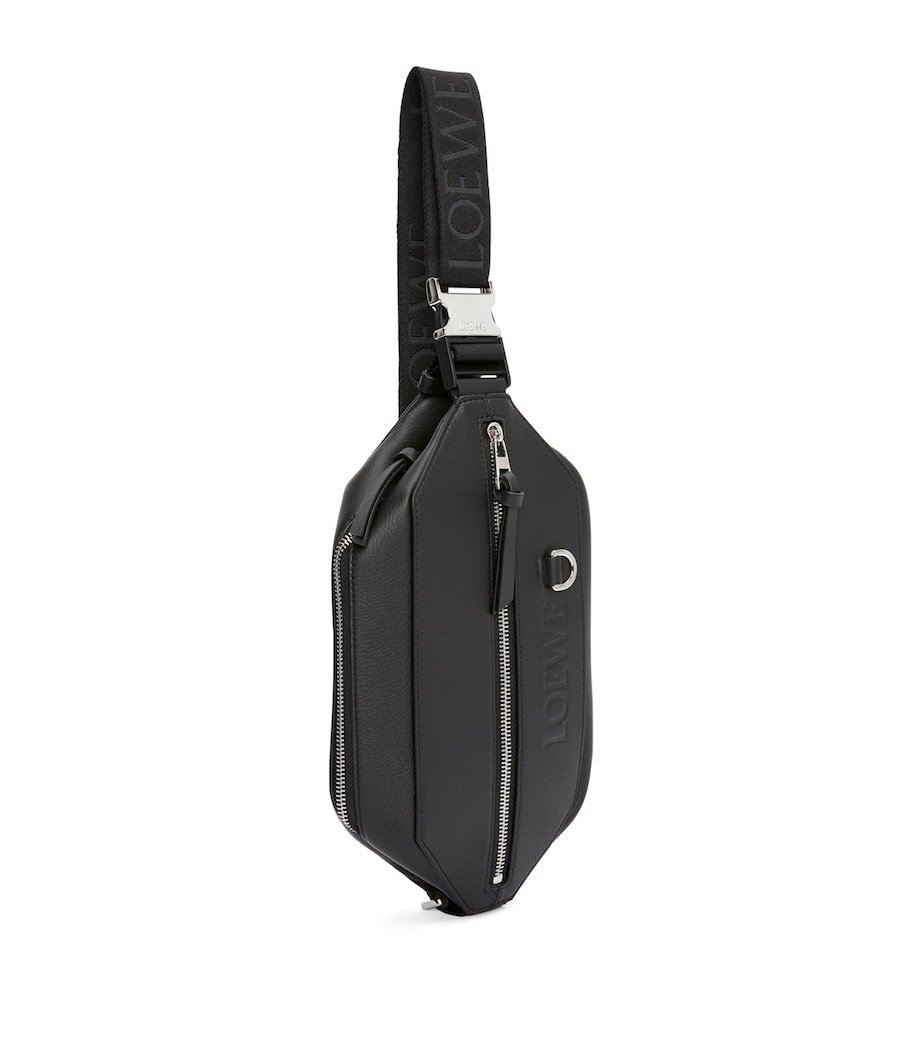 Leather Convertible Belt Bag BLACK Image 5