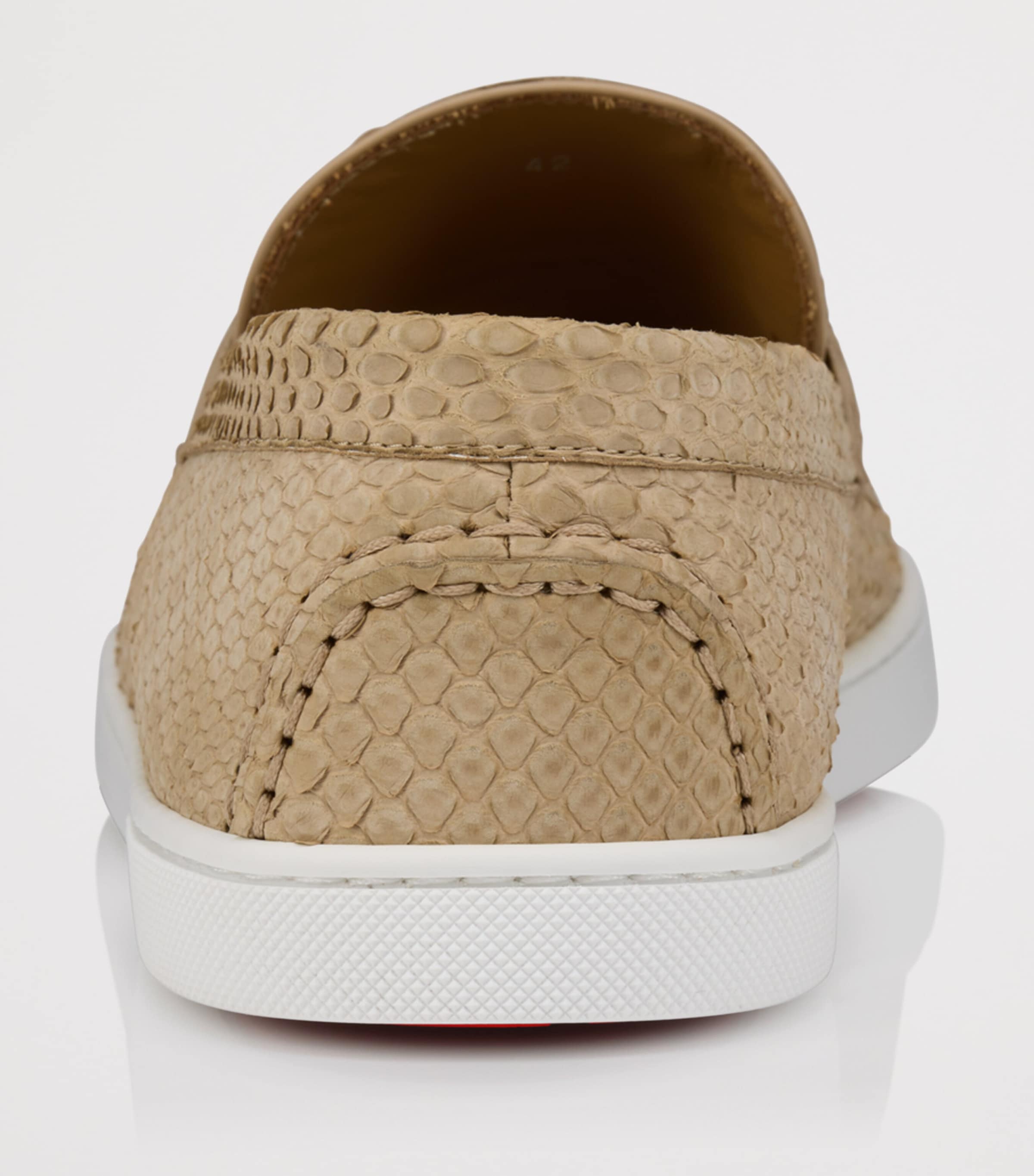 Christian Louboutin Chambeliboat Python-Calf Leather Boat Shoes Image 3