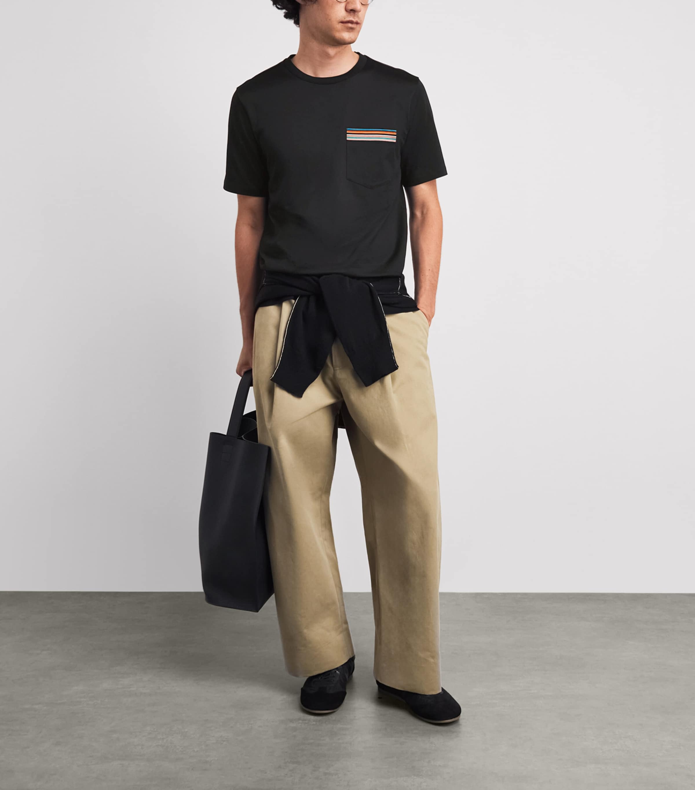 Paul Smith Mens Signature Stripe Pocket T-Shirt Image 2