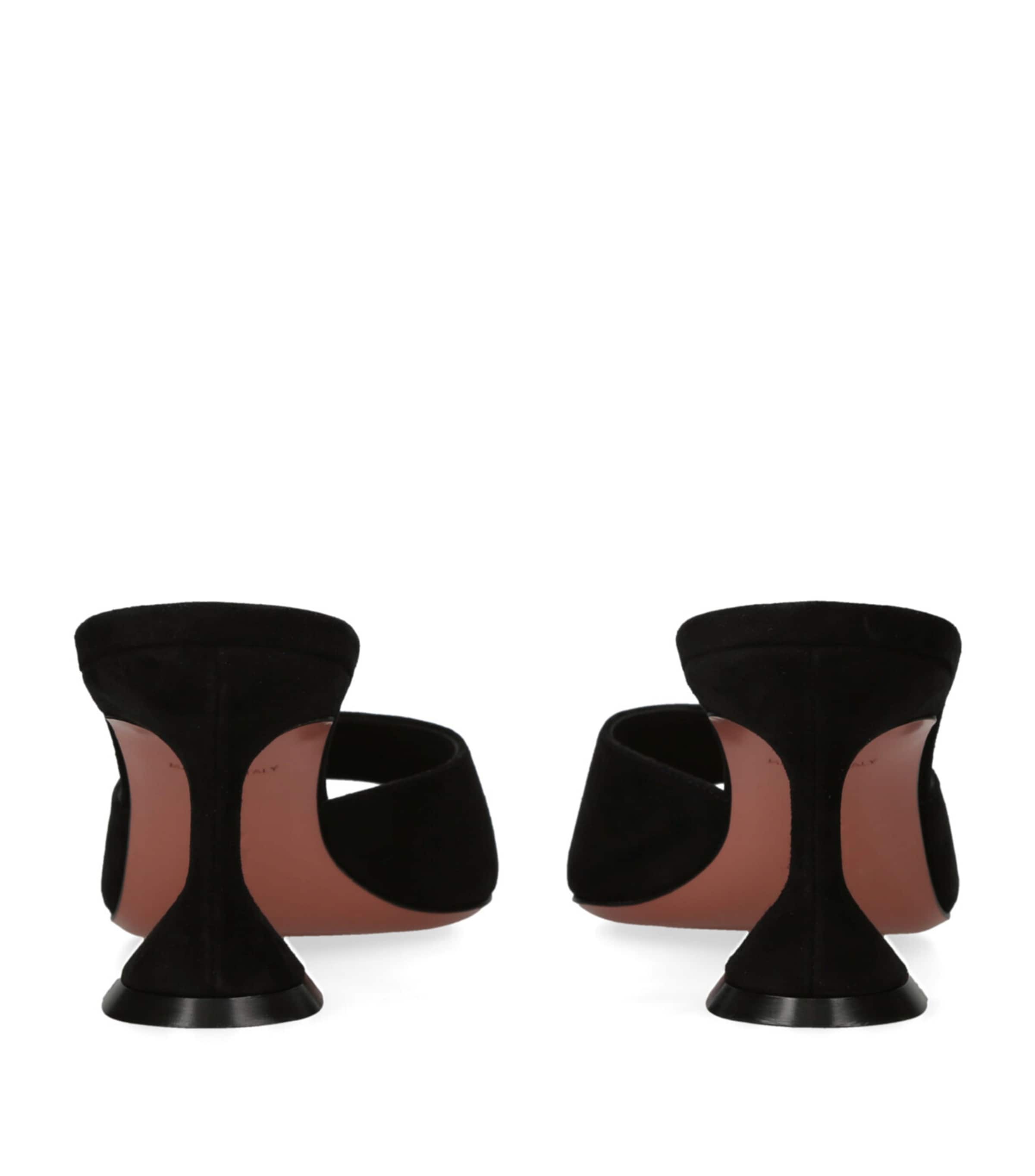 Suede Lupita Mules 70 BLACK Image 2