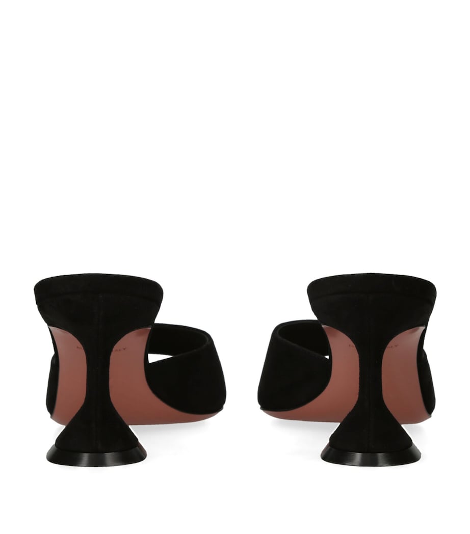 Suede Lupita Mules 70 BLACK Image 2