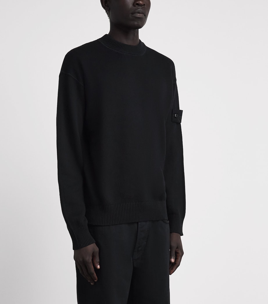 Stone Island Mens Cotton-Cashmere Ghost Sweater Image 4