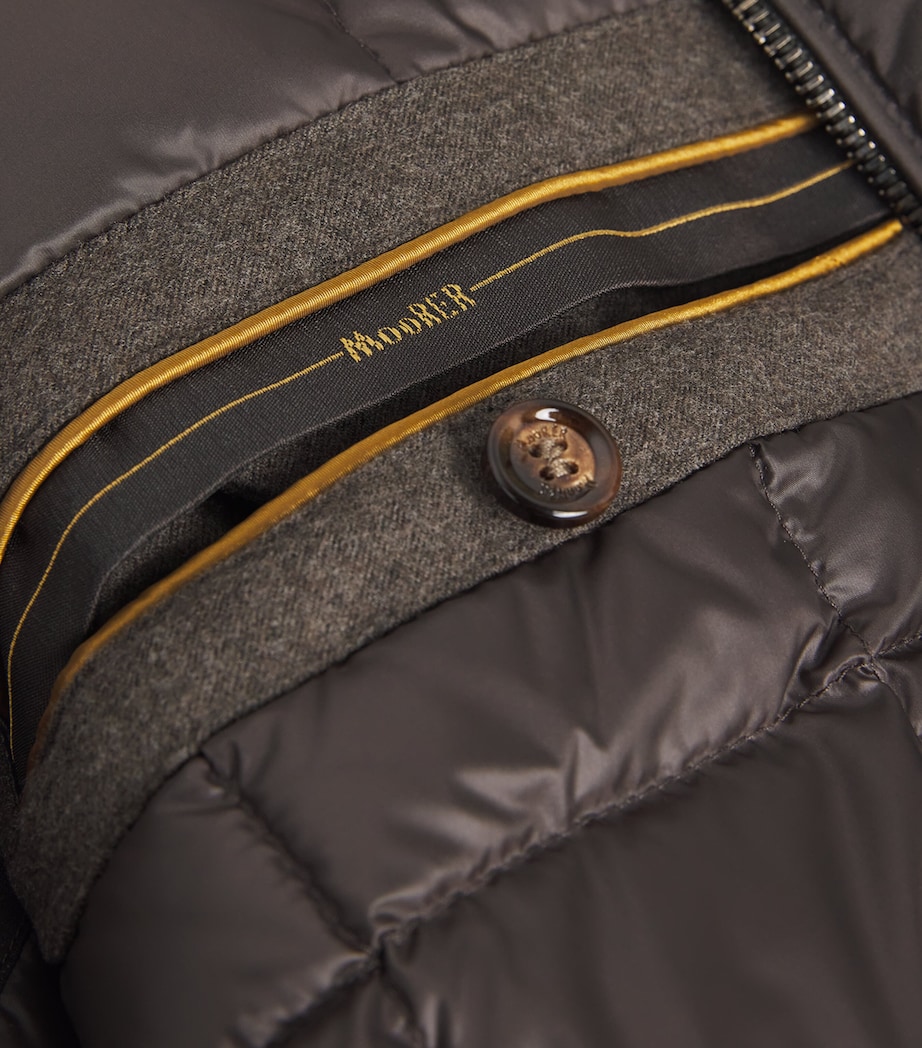 Suede Down Adelsio Bomber Jacket U0254 TORTORA Image 5