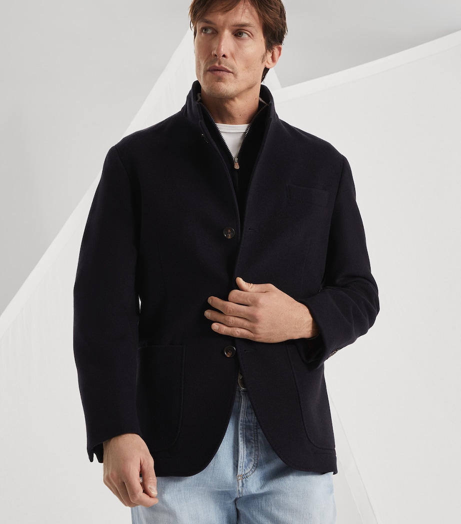Cashmere Coat NAVY BLUE Image 2
