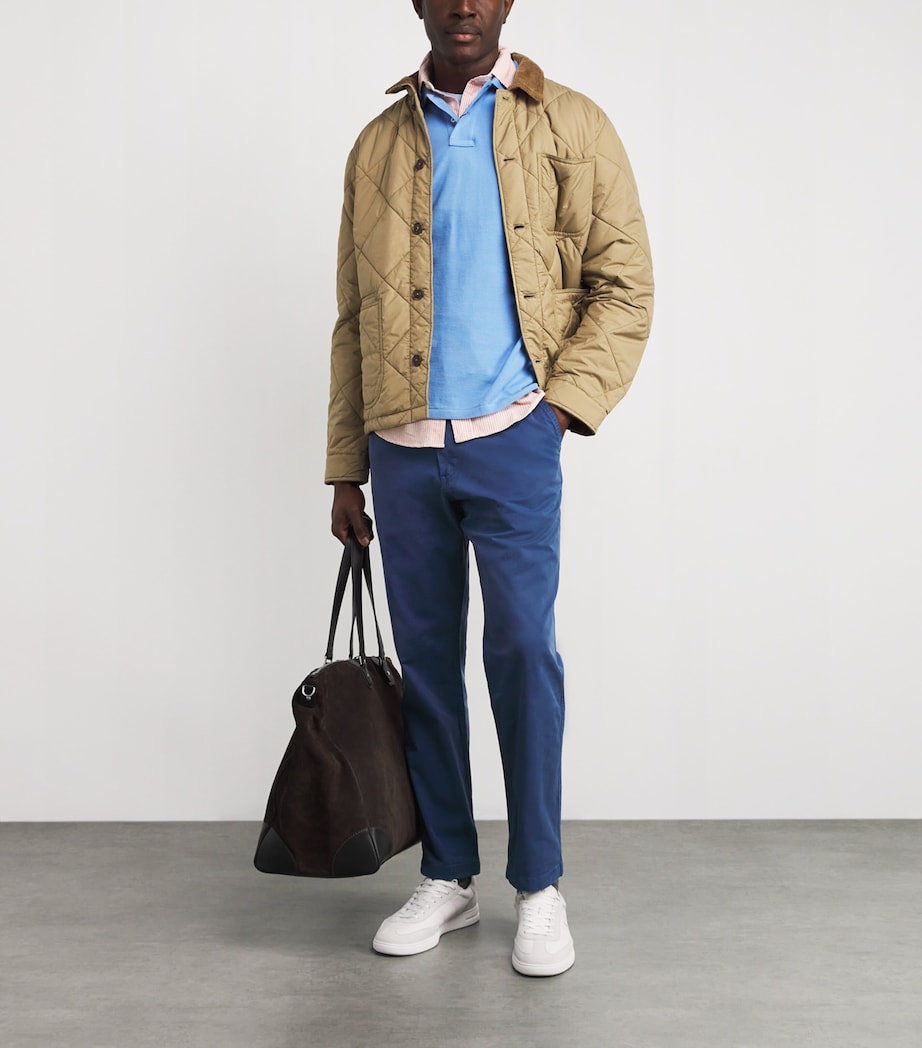 Stretch-Cotton Twill Prepster Trousers BLUE Image 2