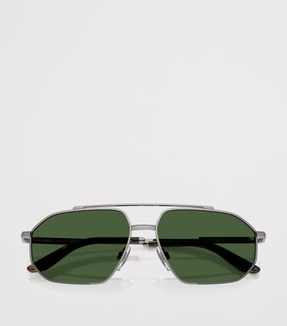 Dolce&Gabbana Metal Pilot Sunglasses Grey Image 5