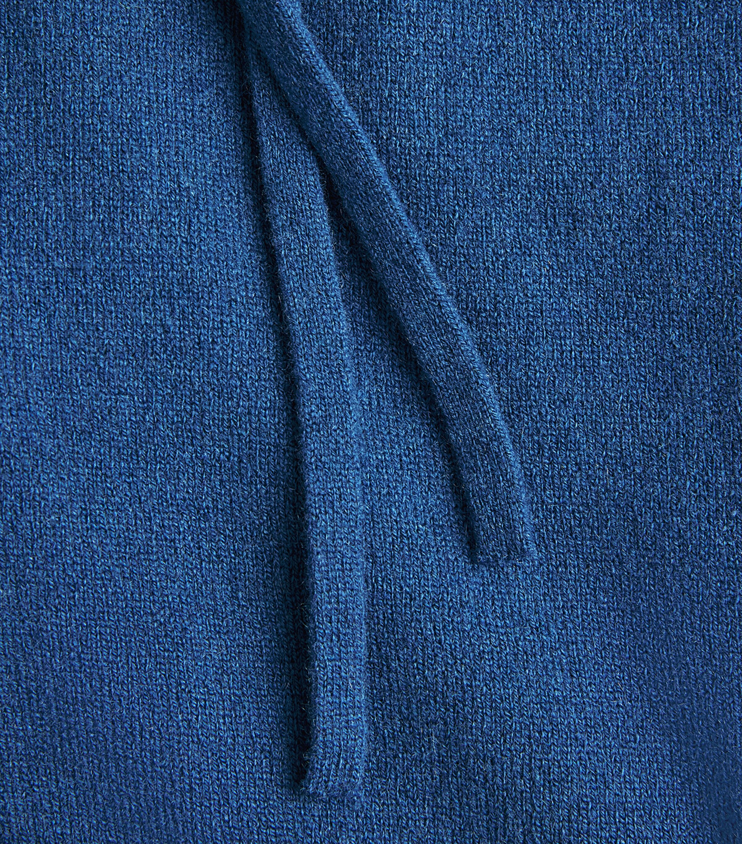 Johnstons Of Elgin Mens Cashmere-Blend Sweatpants Adelphi Blue Image 6