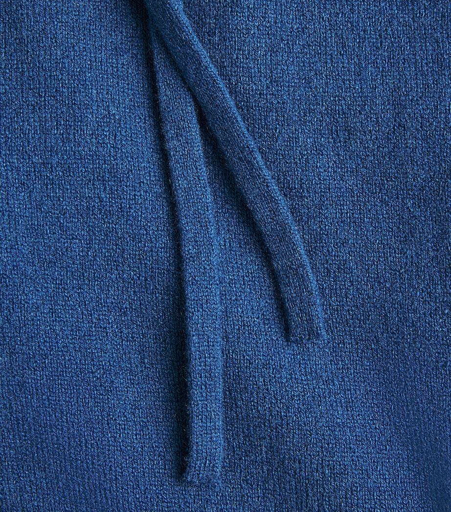 Johnstons Of Elgin Mens Cashmere-Blend Sweatpants Adelphi Blue Image 6