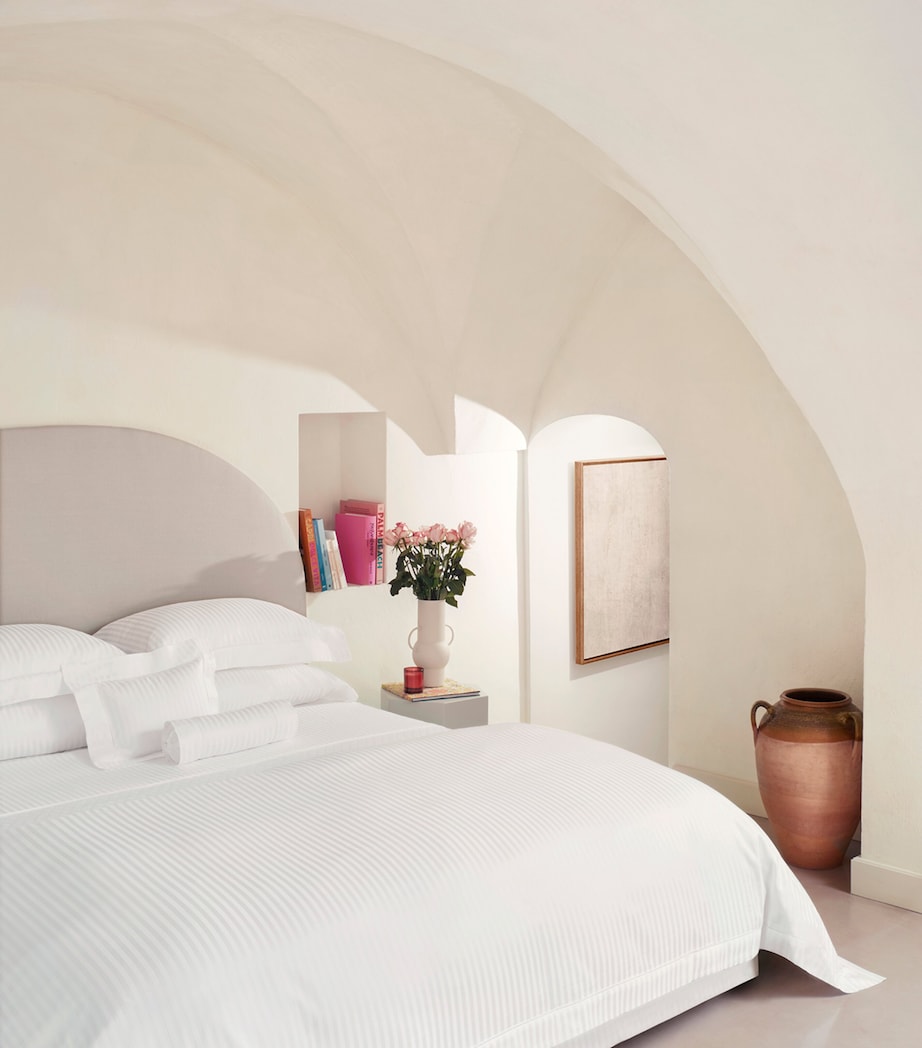 Raso Rigato King Duvet Cover (230cm x 220cm) WHITE Image 3