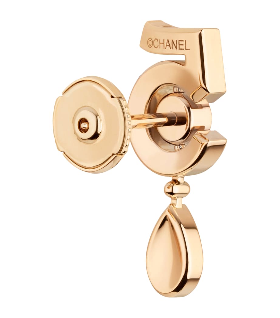 Beige Gold and Diamond N˚5 Transformable Earrings BEIGE Image 2