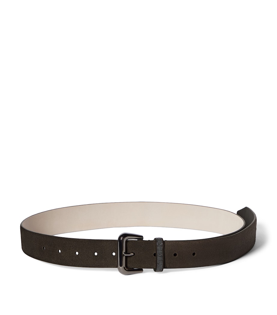 Brunello Cucinelli Suede Monili Belt Image 1