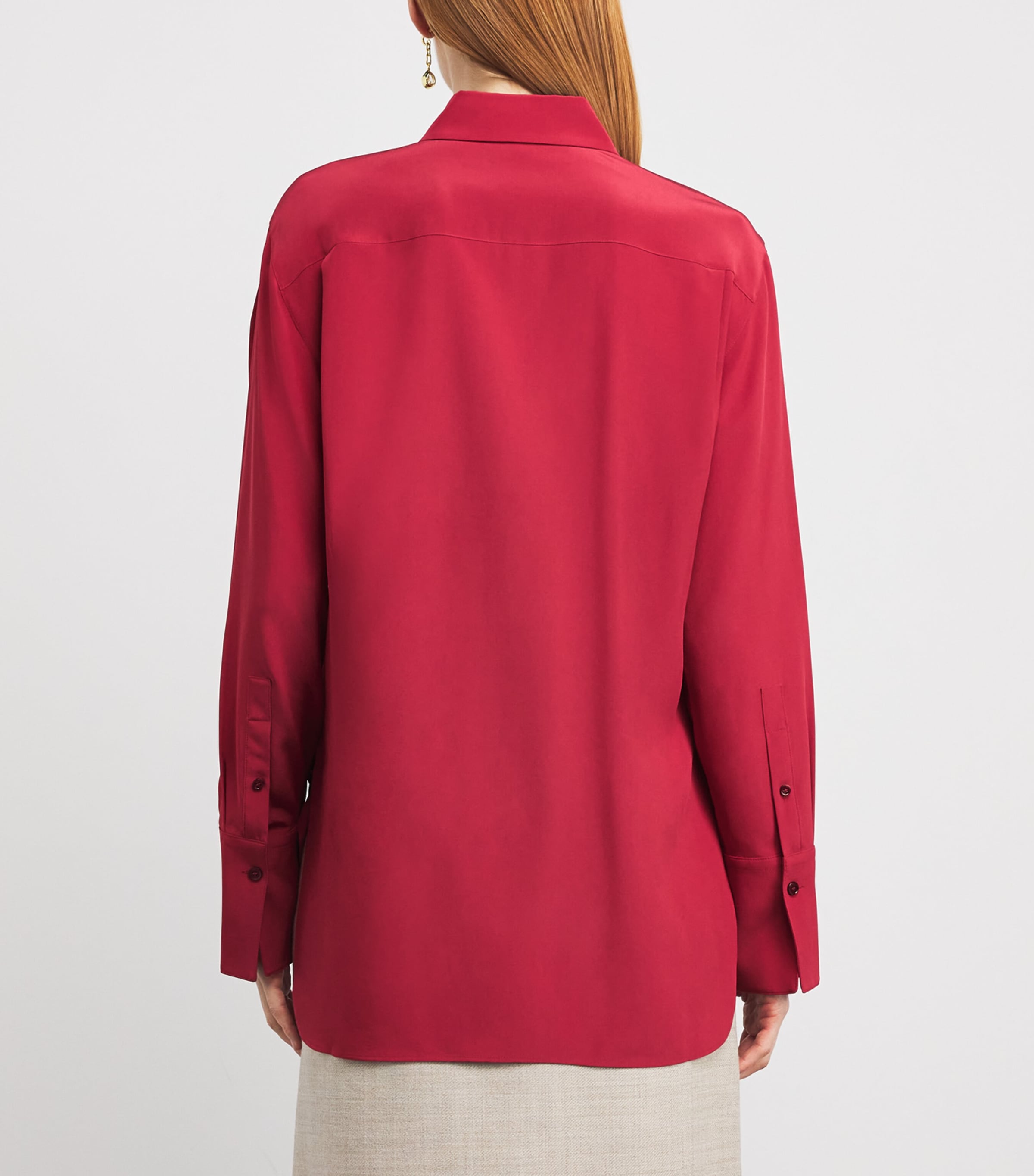Joseph Womens Silk Joe Blouse Mulberry Image 4